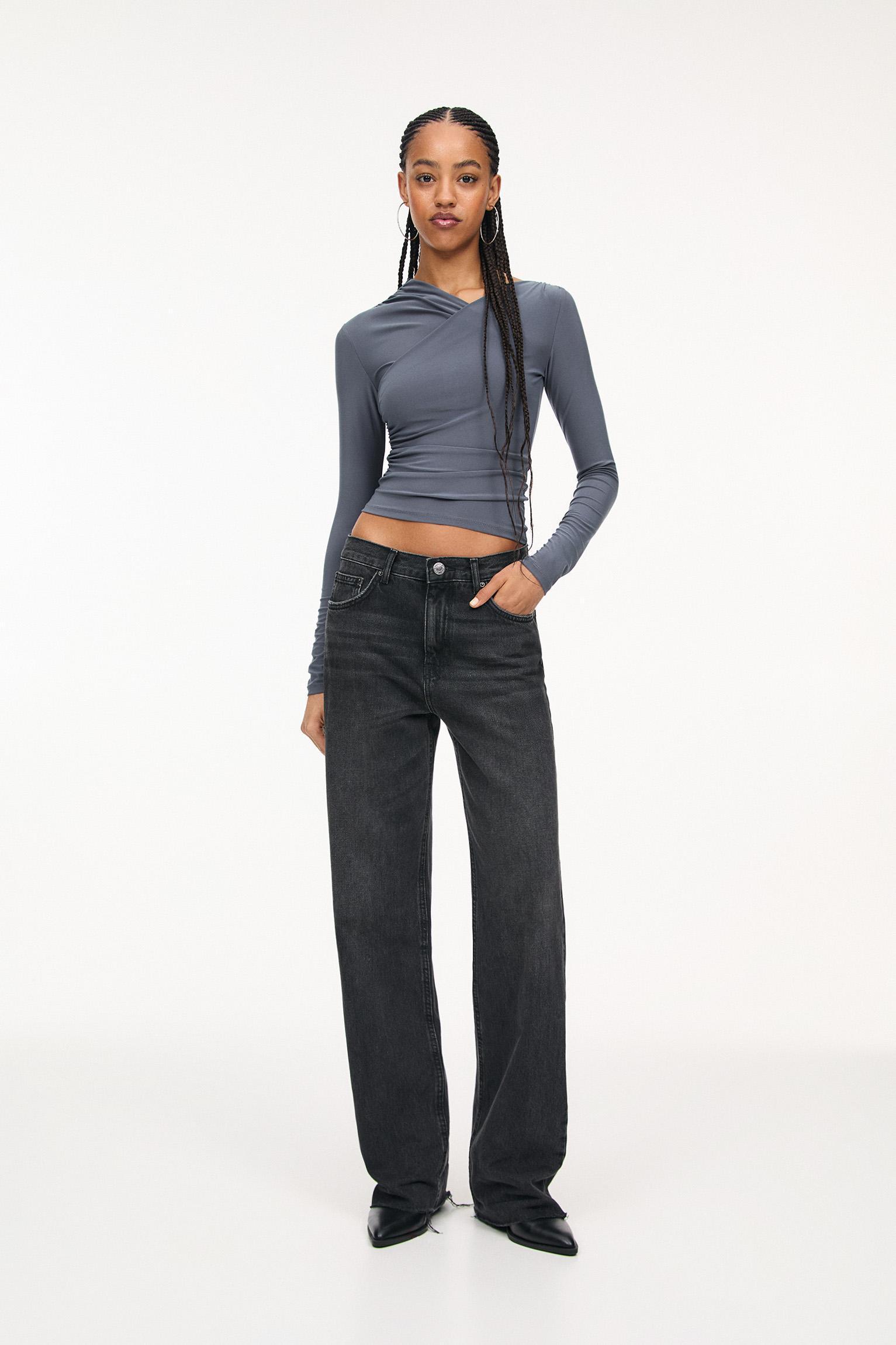 Crossover neckline top Product Image