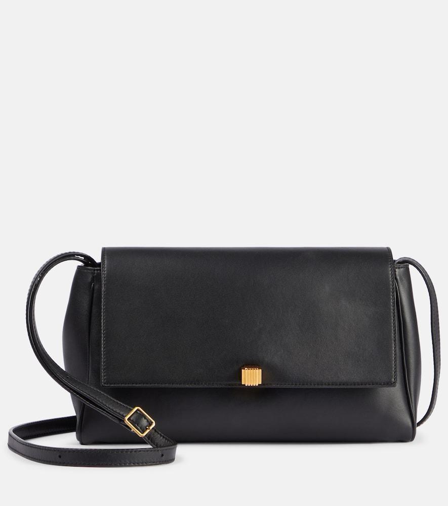 KHAITE Audrey Leather Crossbody Bag In Black Product Image