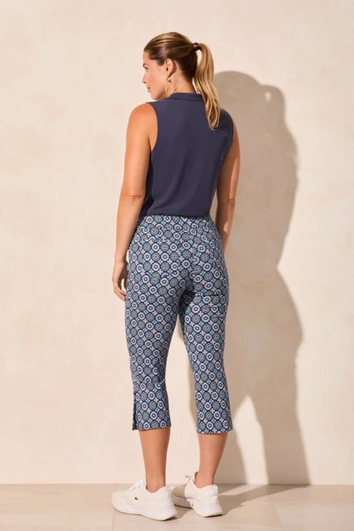 Pull On Capri with Self Button Vent Product Image