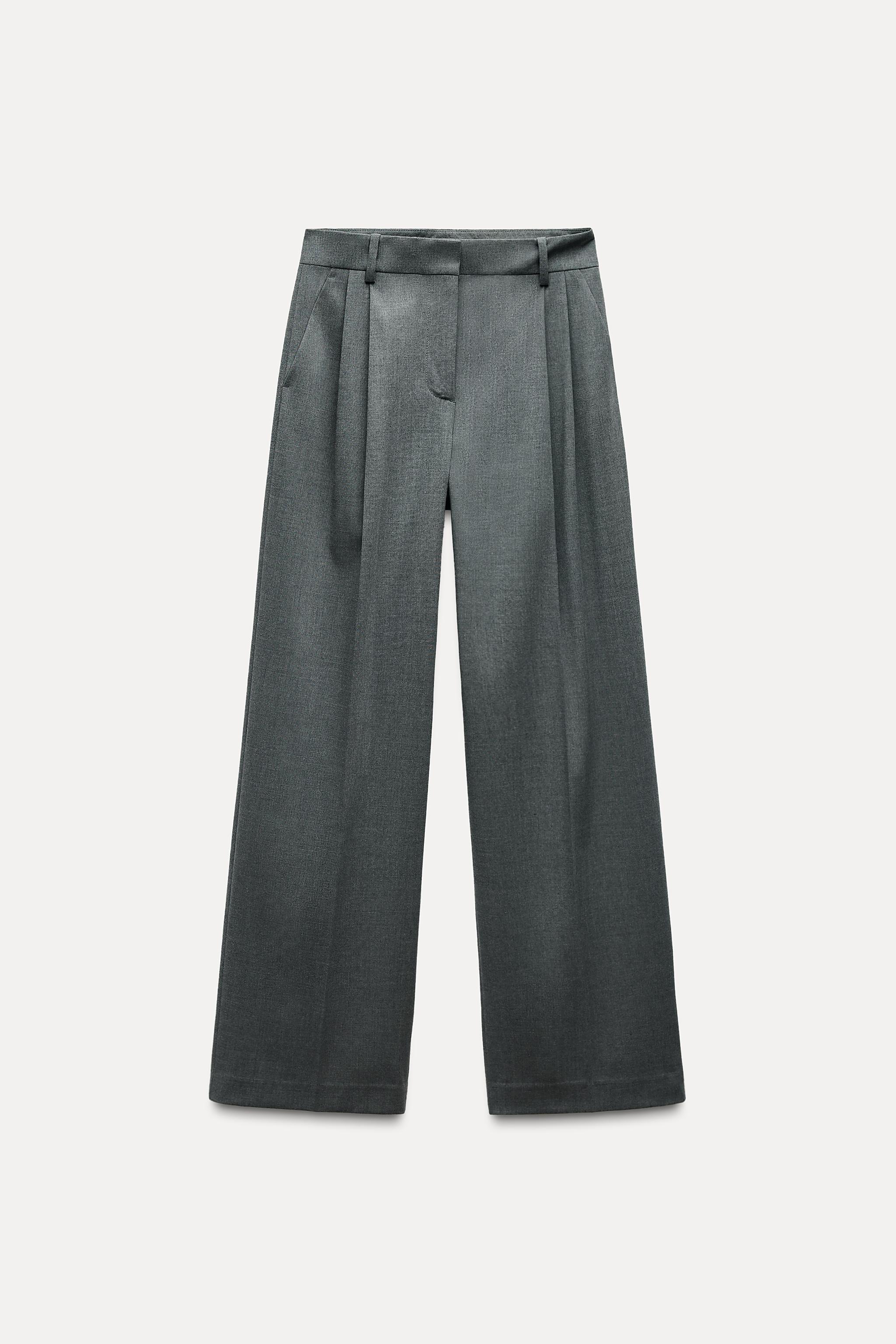 WIDE LEG PANTS WITH DARTS Product Image