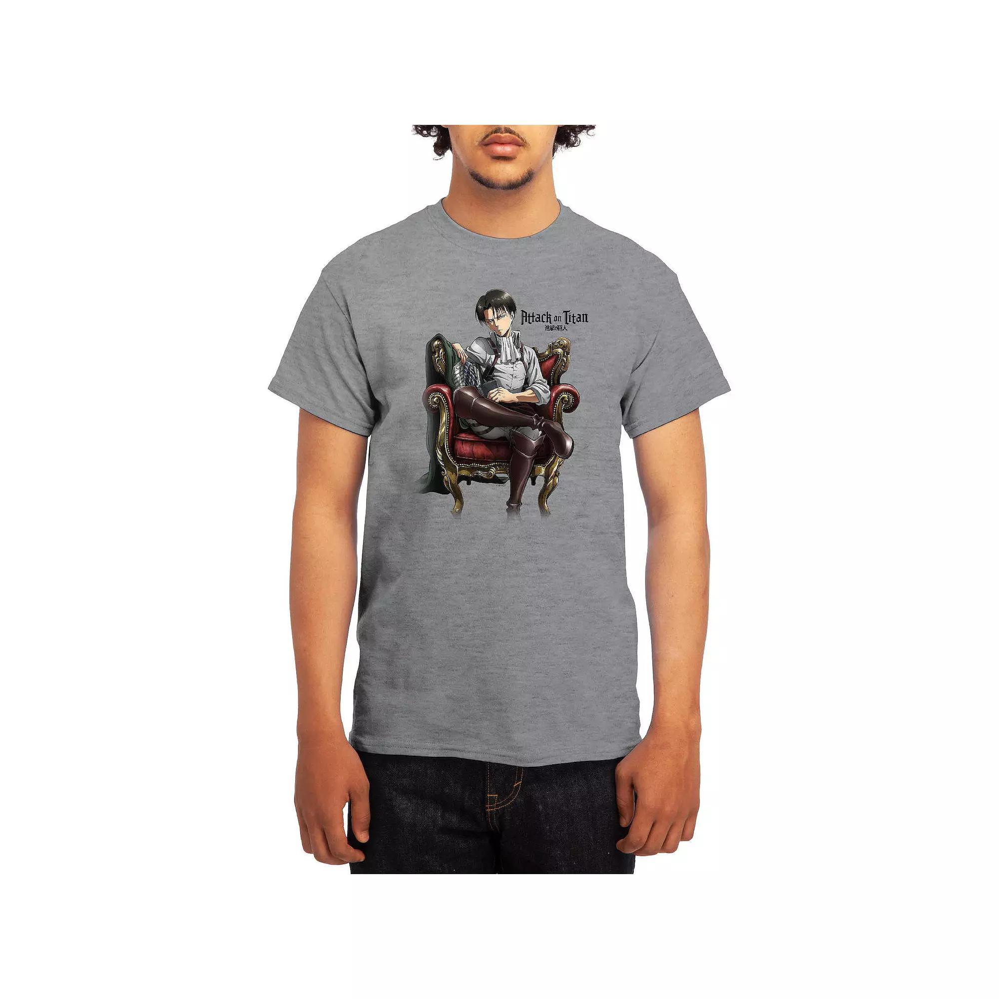 Men's Attack on Titan Levi Throne Graphic Tee, Boy's, Size: XL Product Image