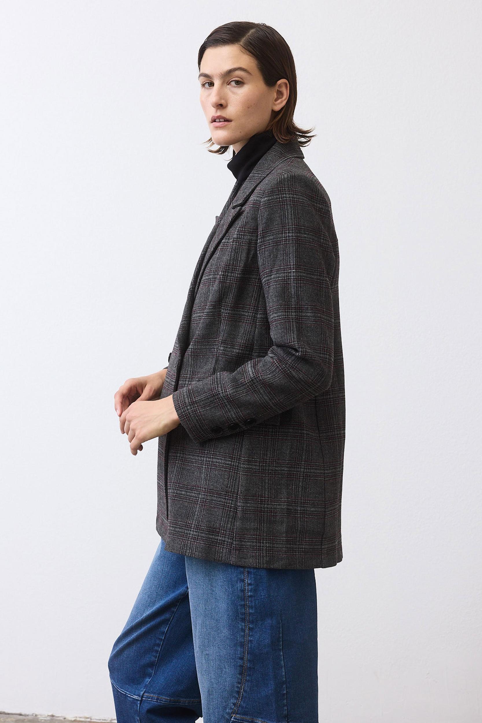 On the Clock Plaid Blazer Product Image