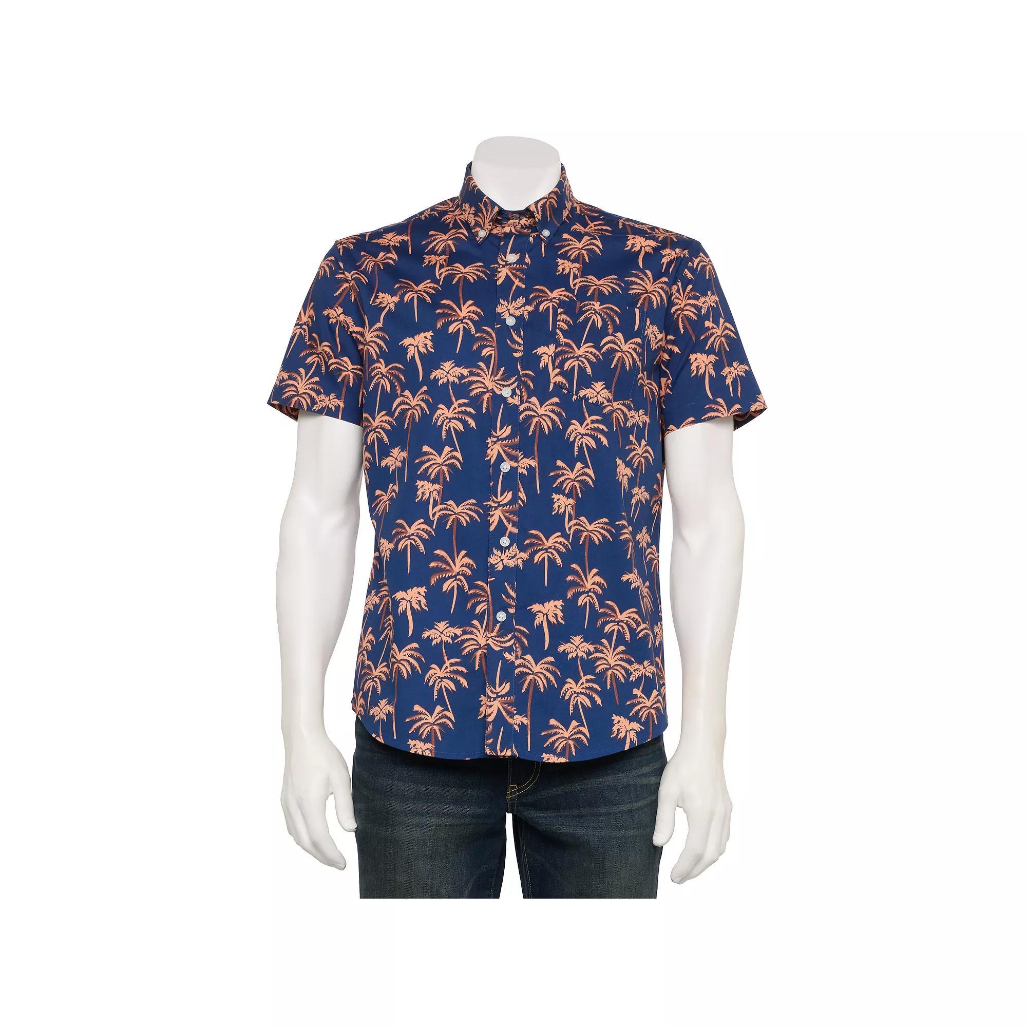 Men's Sonoma Goods For Life® Adaptive Short Sleeve Perfect Length Shirt,  Product Image