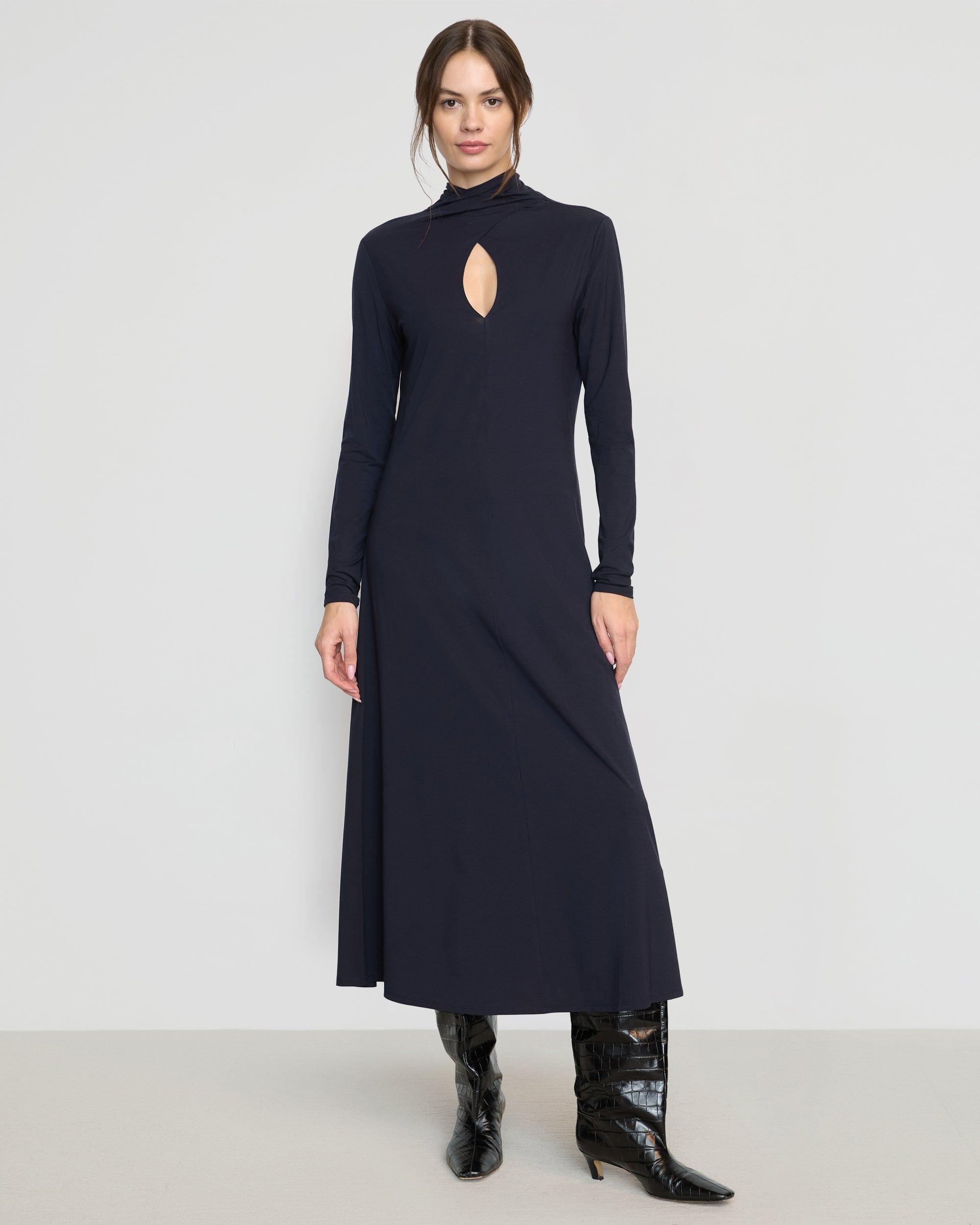 Helena Scarf-Neck Jersey Dress Product Image