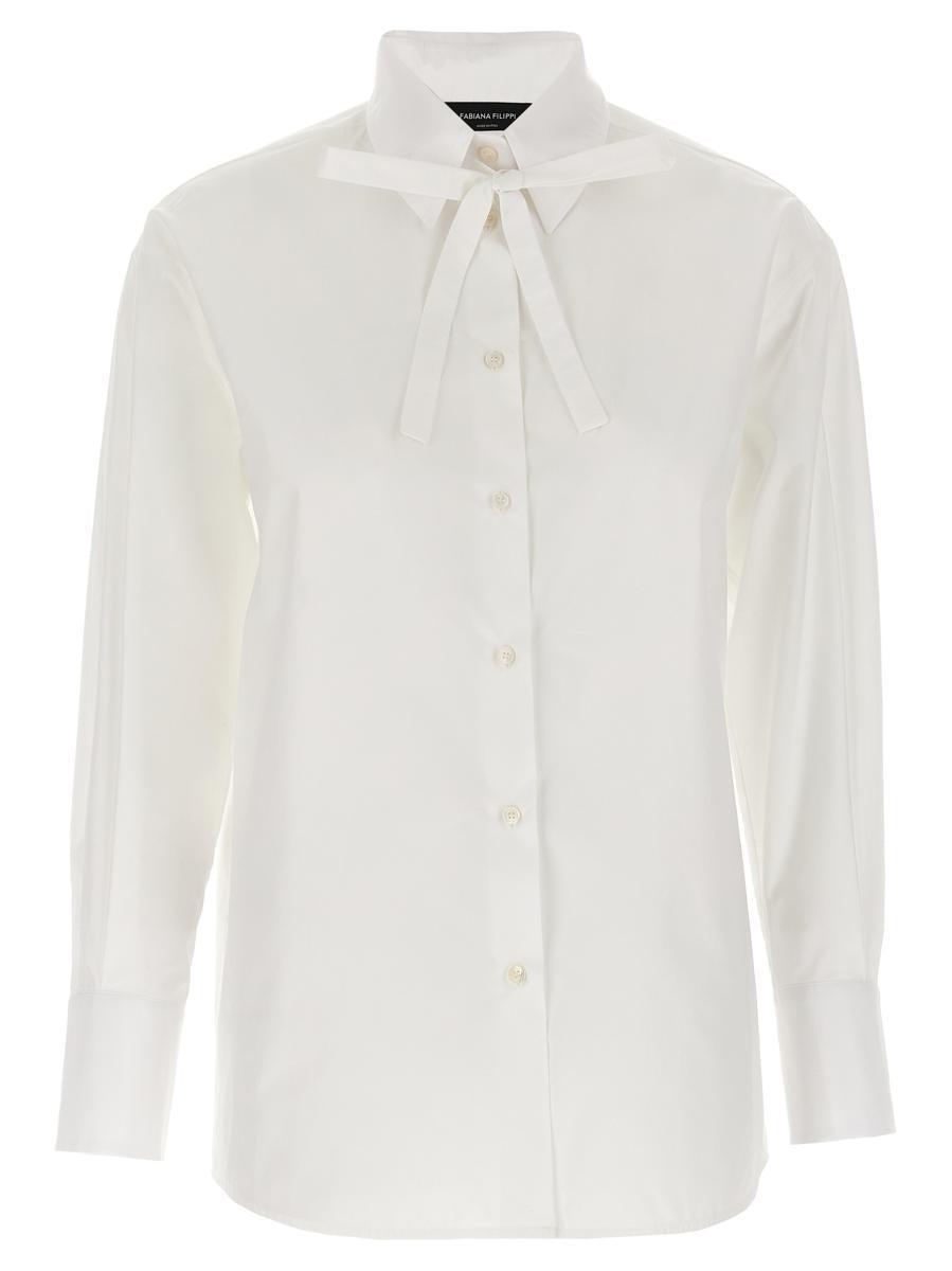 FABIANA FILIPPI Lace Shirt In White Product Image