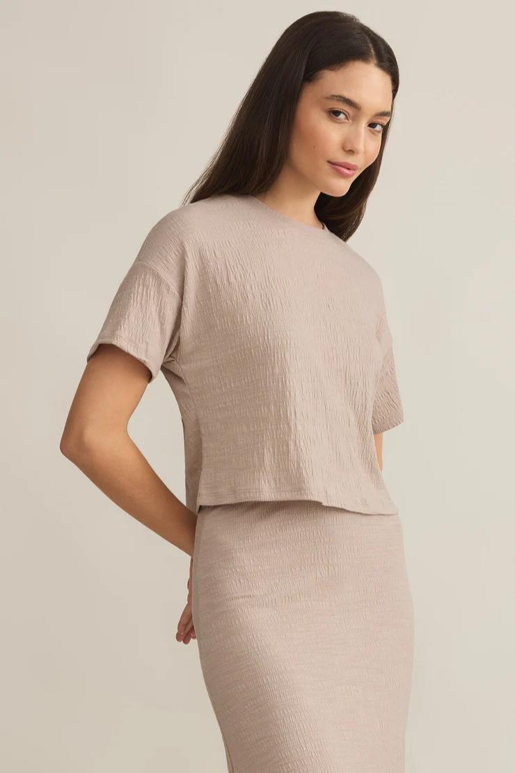 Sway Textured Cropped Tee Product Image