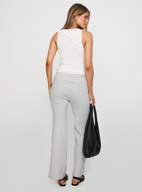 Try Me Knit Pants Grey Product Image