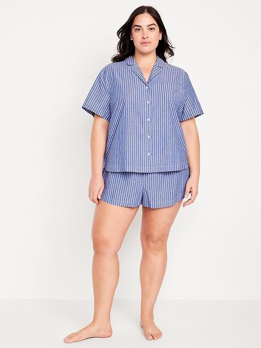 Poplin Pajama Short Set Product Image