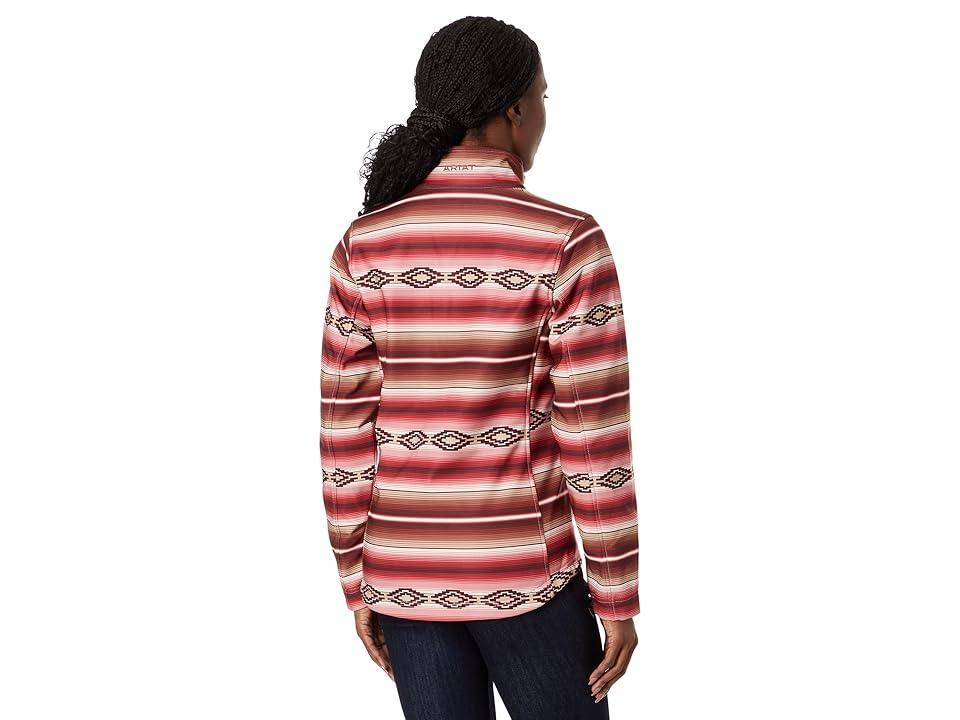 Ariat Softshell Jacket (Blushing Serape) Women's Clothing Product Image