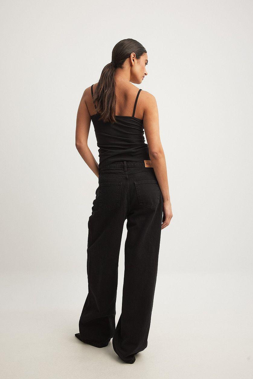 Loose Low Waist Long Jeans Product Image