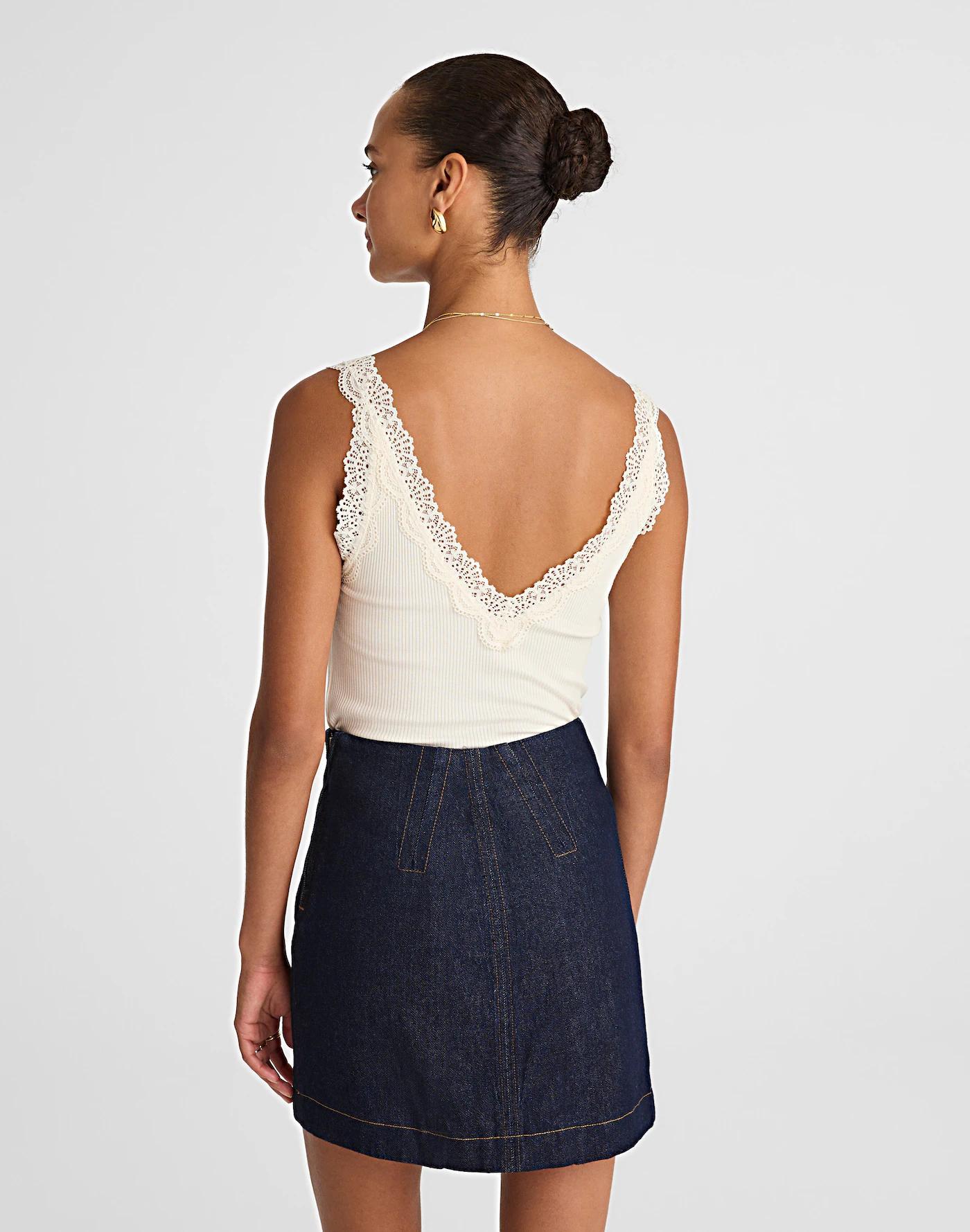 Mini Skirt in Airy Denim Product Image