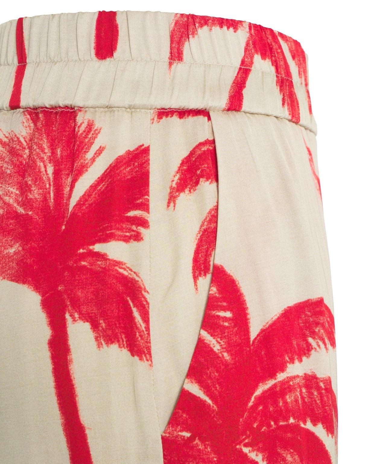 Satin pants with print Product Image