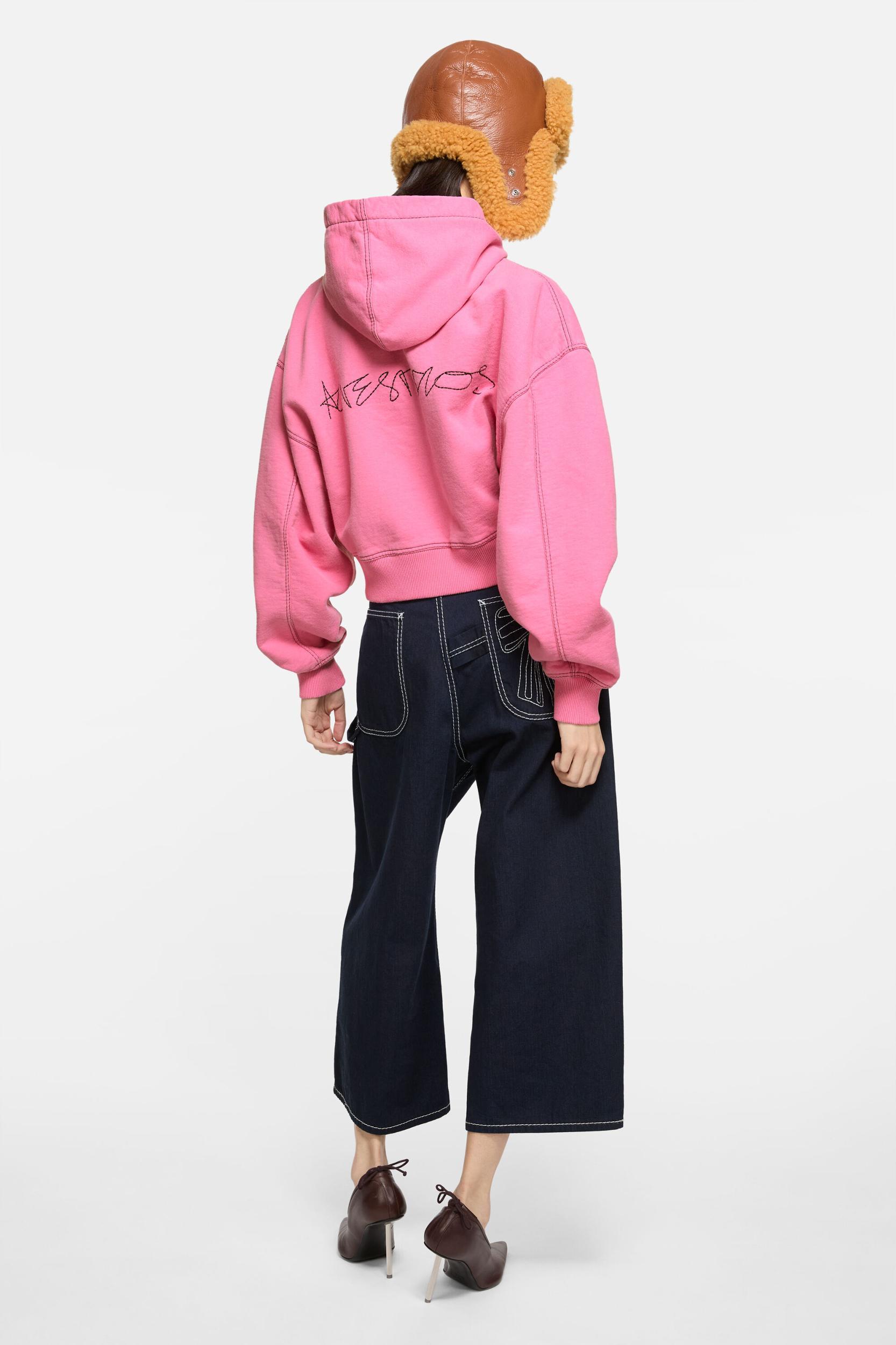 Hooded zip-up sweater Product Image