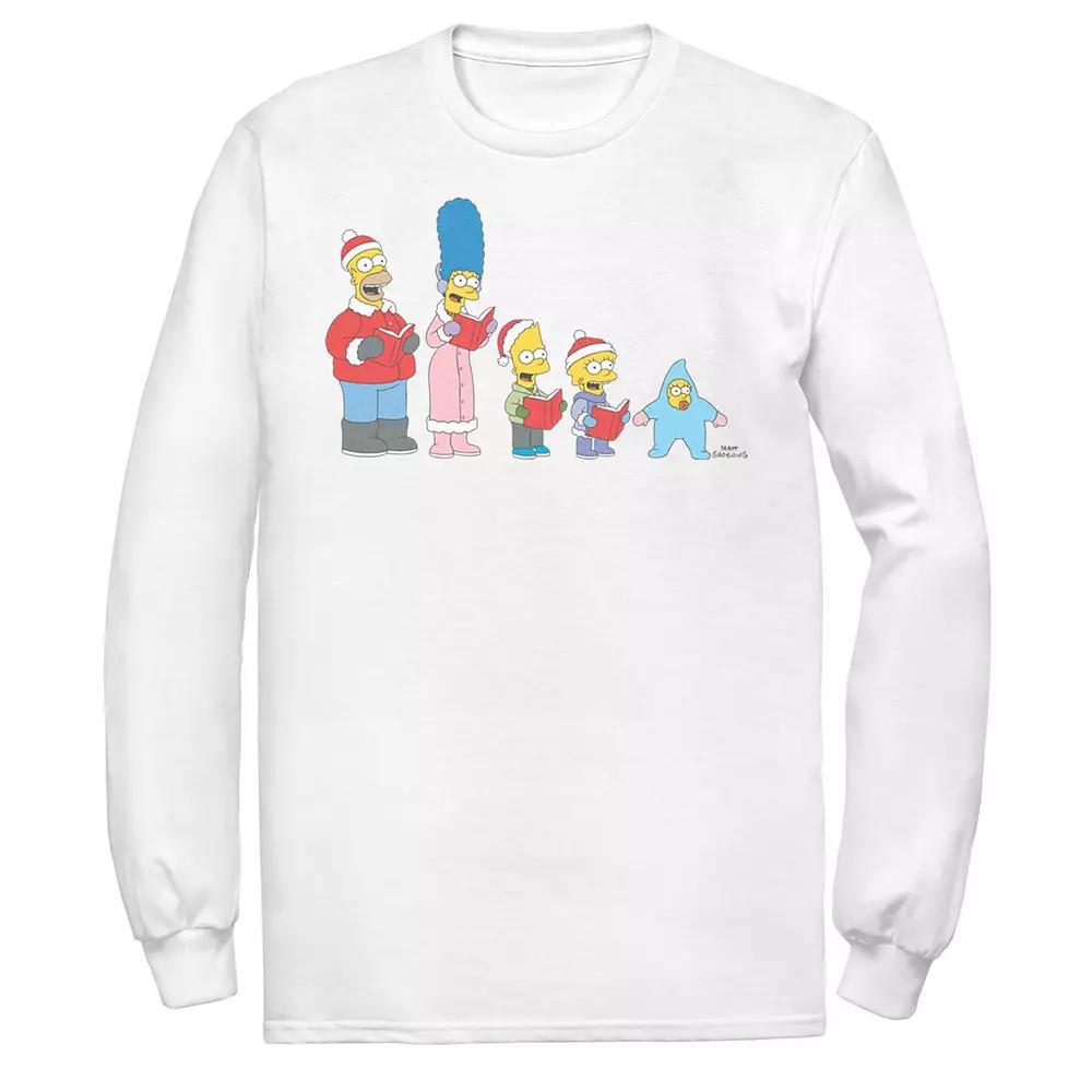 Men's The Simpsons Family Christmas Carolers Graphic Tee,  Product Image