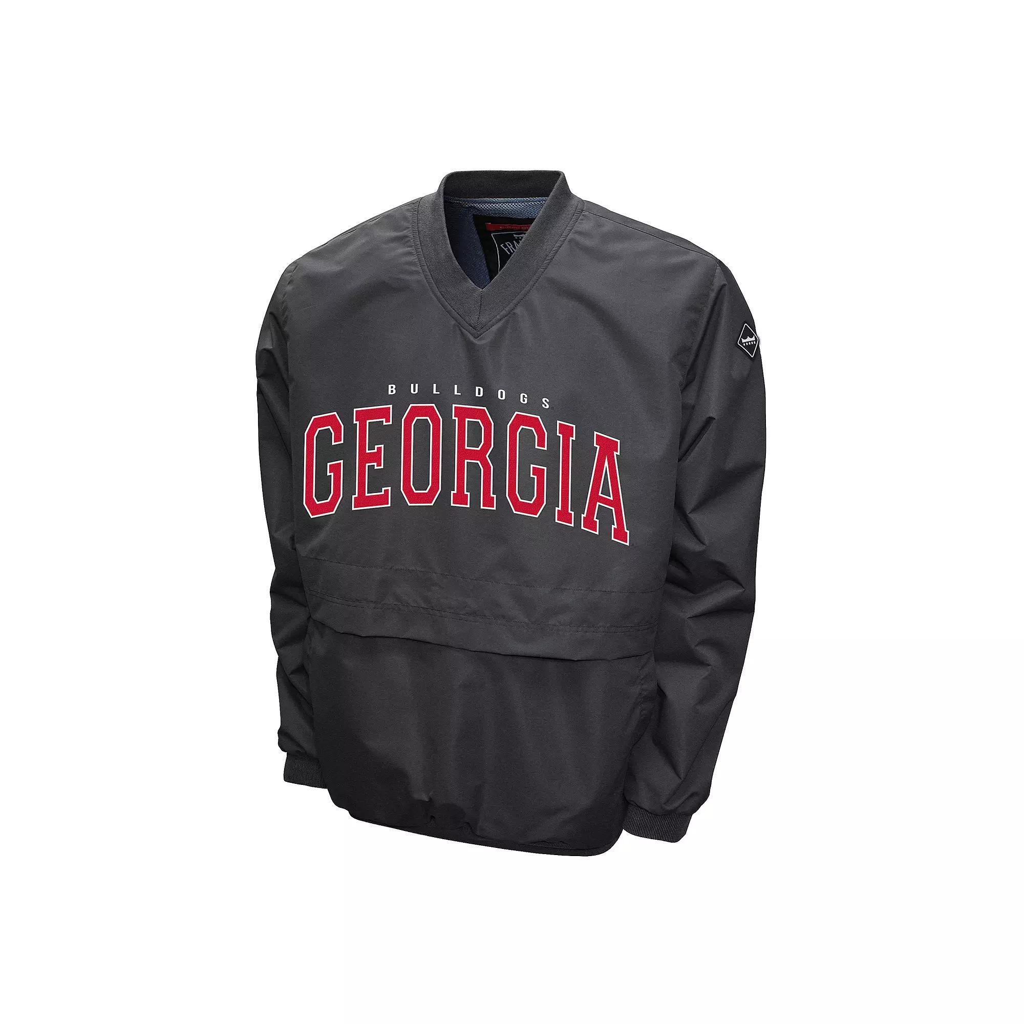 Men's Georgia Bulldogs Members Windshell Pullover, Size: 3XL, Red Product Image