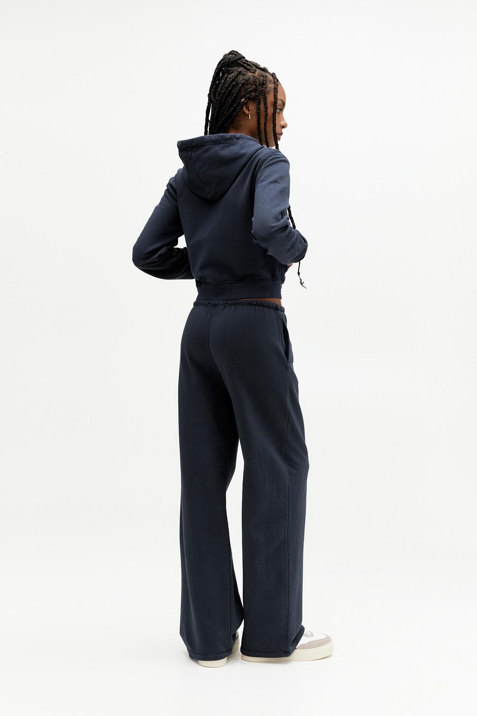 Cropped zip-up hoodie Product Image