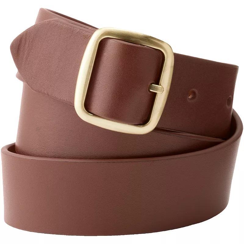 Womens Lands End Reversible Belt Brown Red Product Image