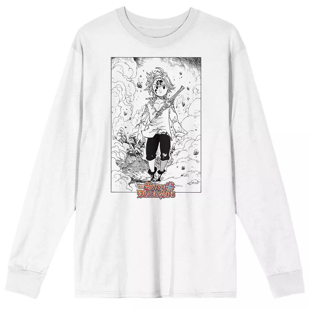 Men's Seven Deadly Sins Meliodas with Demon Mark Long Sleeve Graphic Tee,  Product Image