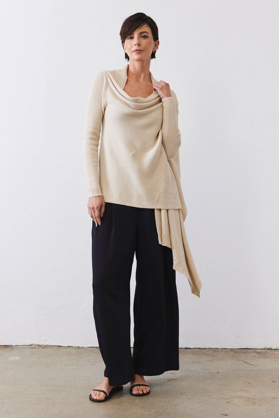 Haven Wrap Ribbed Knit Cardigan Product Image