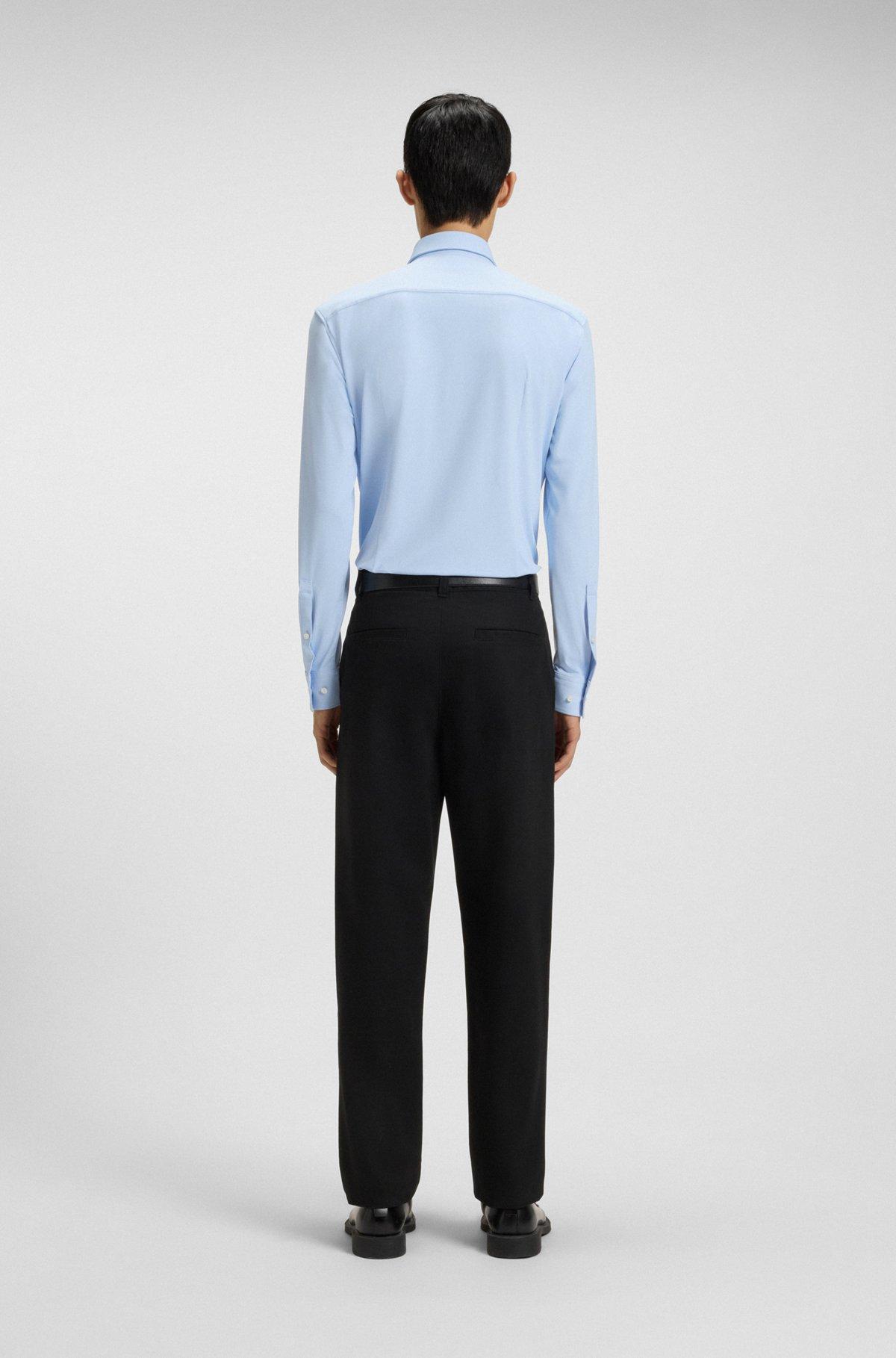 Slim-fit shirt in performance-stretch jersey Product Image