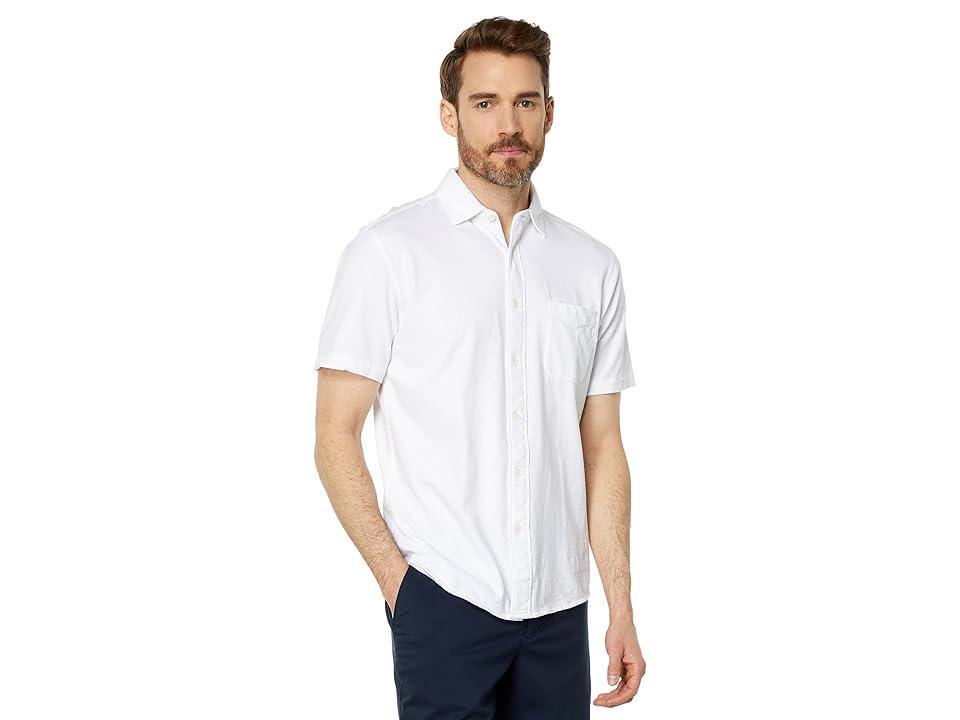 Faherty Ss Sunwashed Knit Shirt (Single Pocket) (Washed ) Men's Short Sleeve Knit Product Image