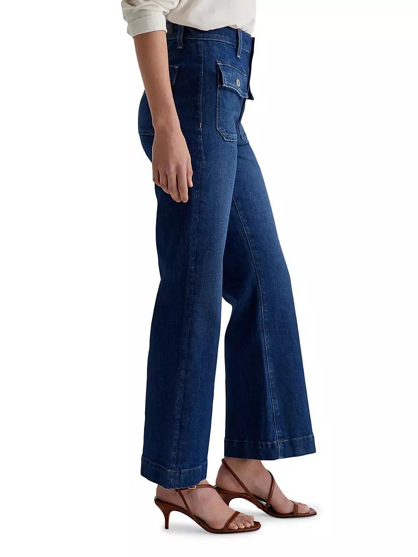 Bonnie Stretch Cotton Flared Jeans Product Image