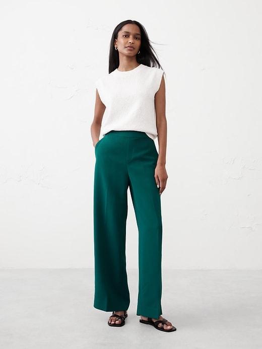 Hayden Crepe Wide-Leg Pant Product Image