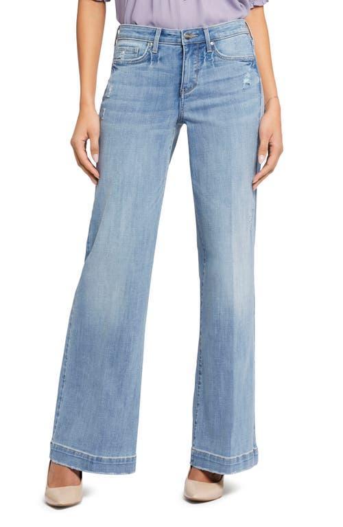 NYDJ Teresa Stretch Denim Mid Rise Wide Leg Jeans Product Image