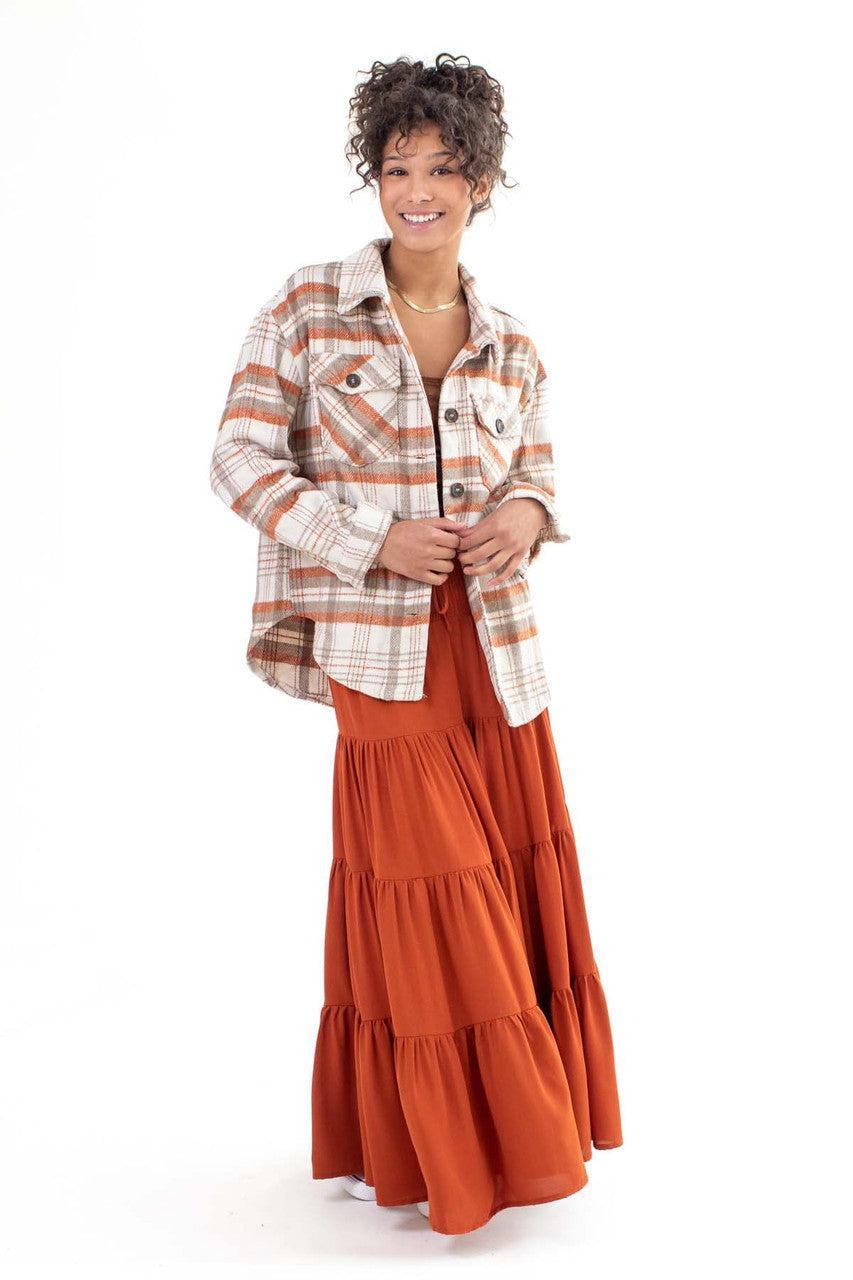 Terra Brushed Plaid Jacket Product Image