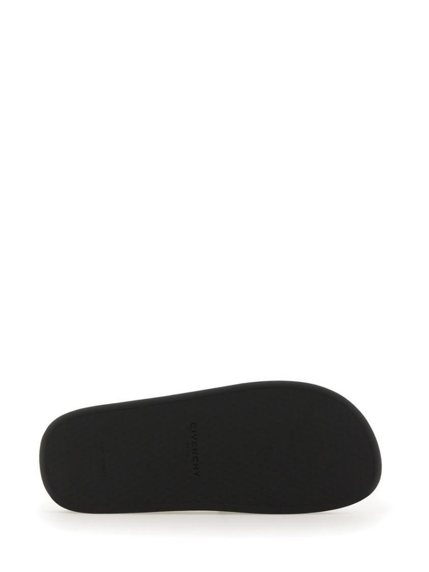 Black Logo-Print Pool Slides Product Image