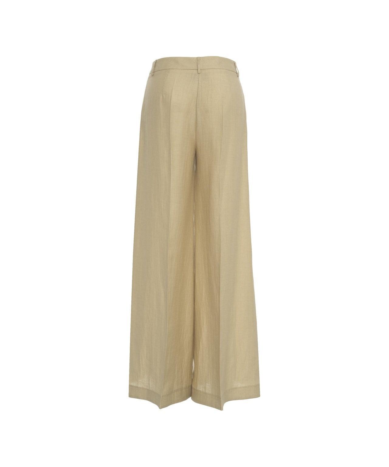 Wide leg pants in linen Product Image