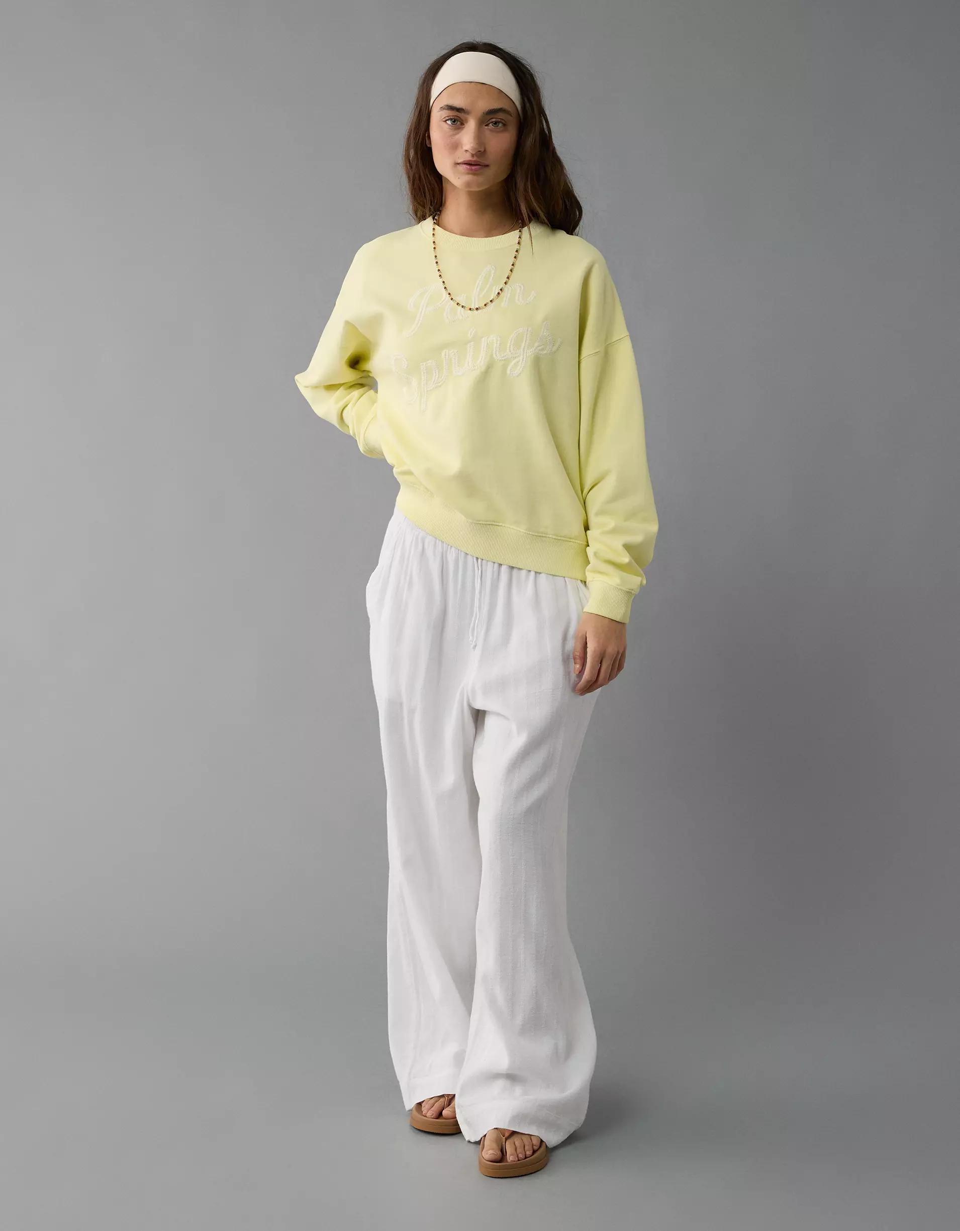 AE Relaxed Fit Destination Graphic Sweatshirt Product Image