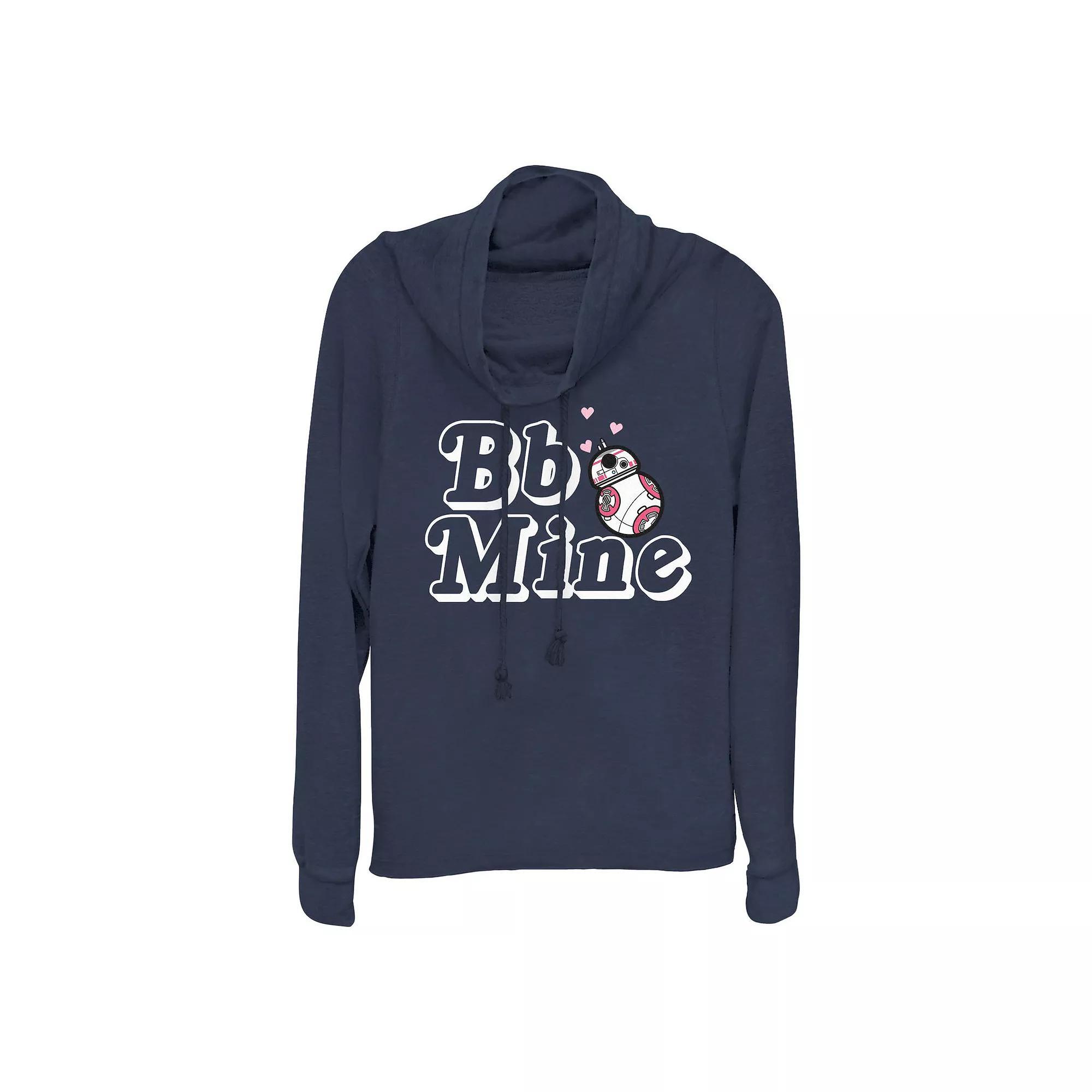 Plus Size Star Wars BB-8 Bb Mine Cowlneck Graphic Lightweight Long Sleeve, Women's, Size: 2XL, Blue Product Image