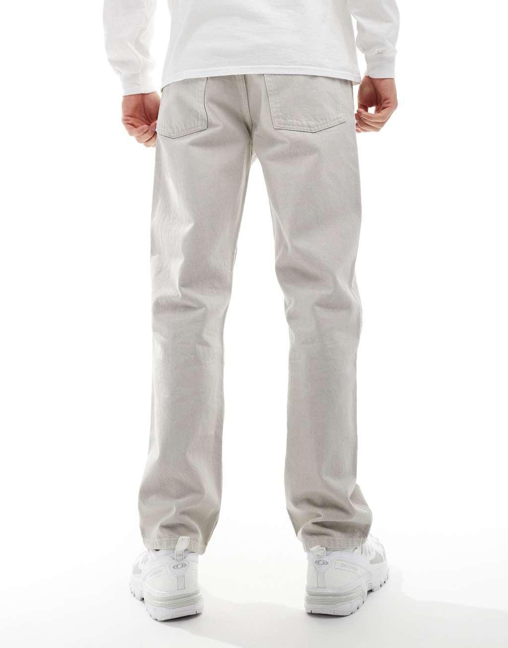 COLLUSION X005 straight leg straight leg jeans in stone Product Image