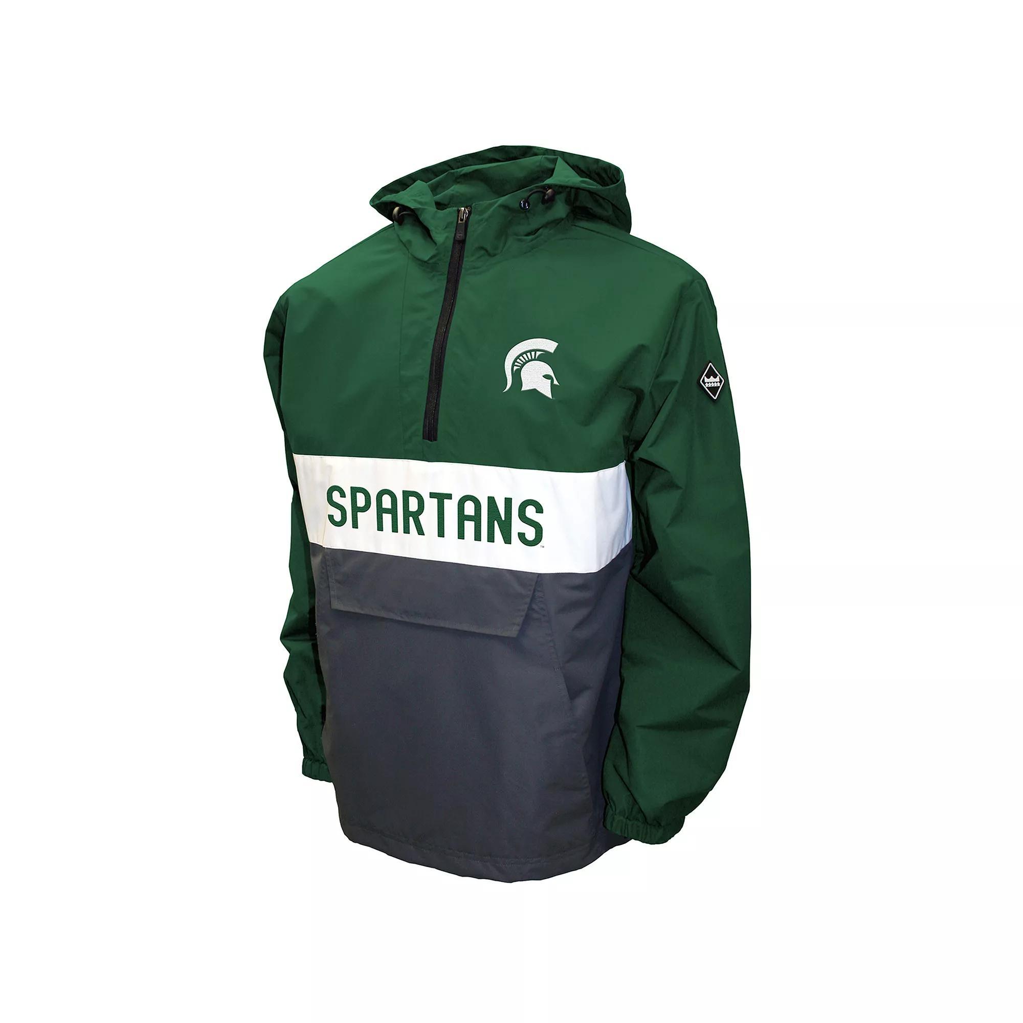 Men's Franchise Club Michigan State Spartans Alpha Anorak Pullover,  Product Image