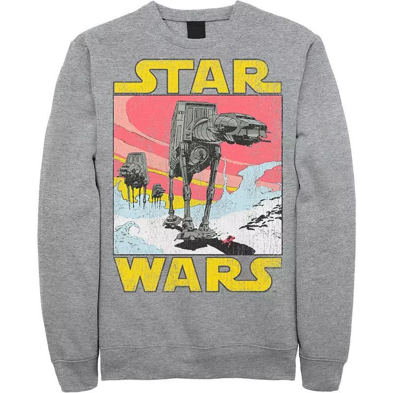 Men's Star Wars At-AT Retro Poster Sweatshirt, Size: Small, Royal Product Image