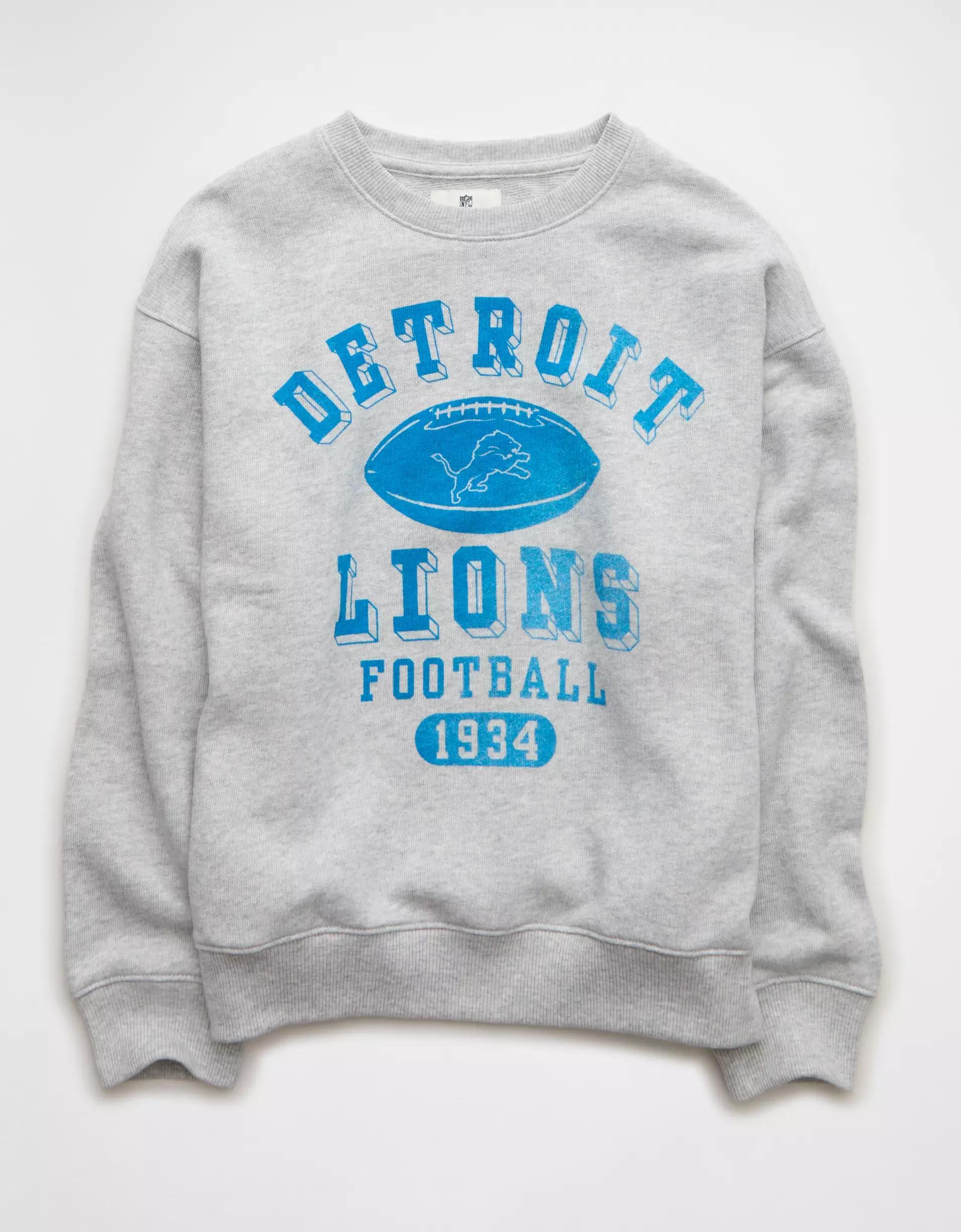 AE NFL Detroit Lions Graphic Relaxed Fit Sweatshirt Product Image