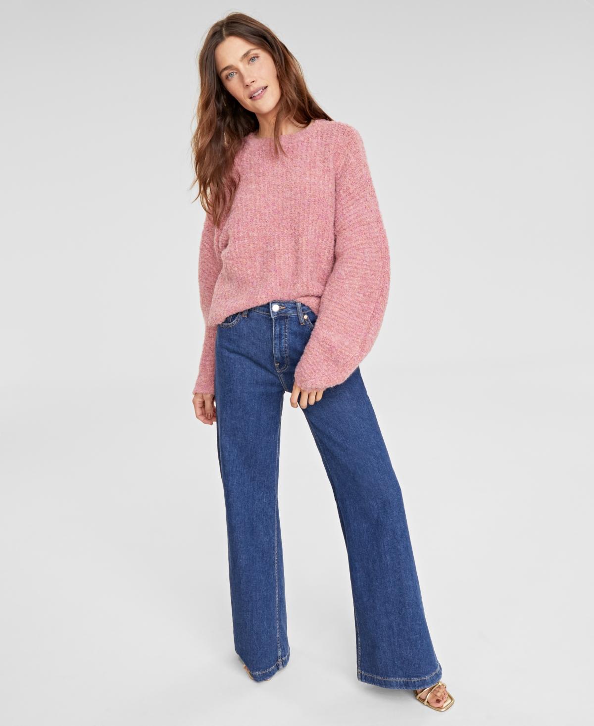 On 34th Womens Marled Boucle Sweater, Created for Macys Product Image