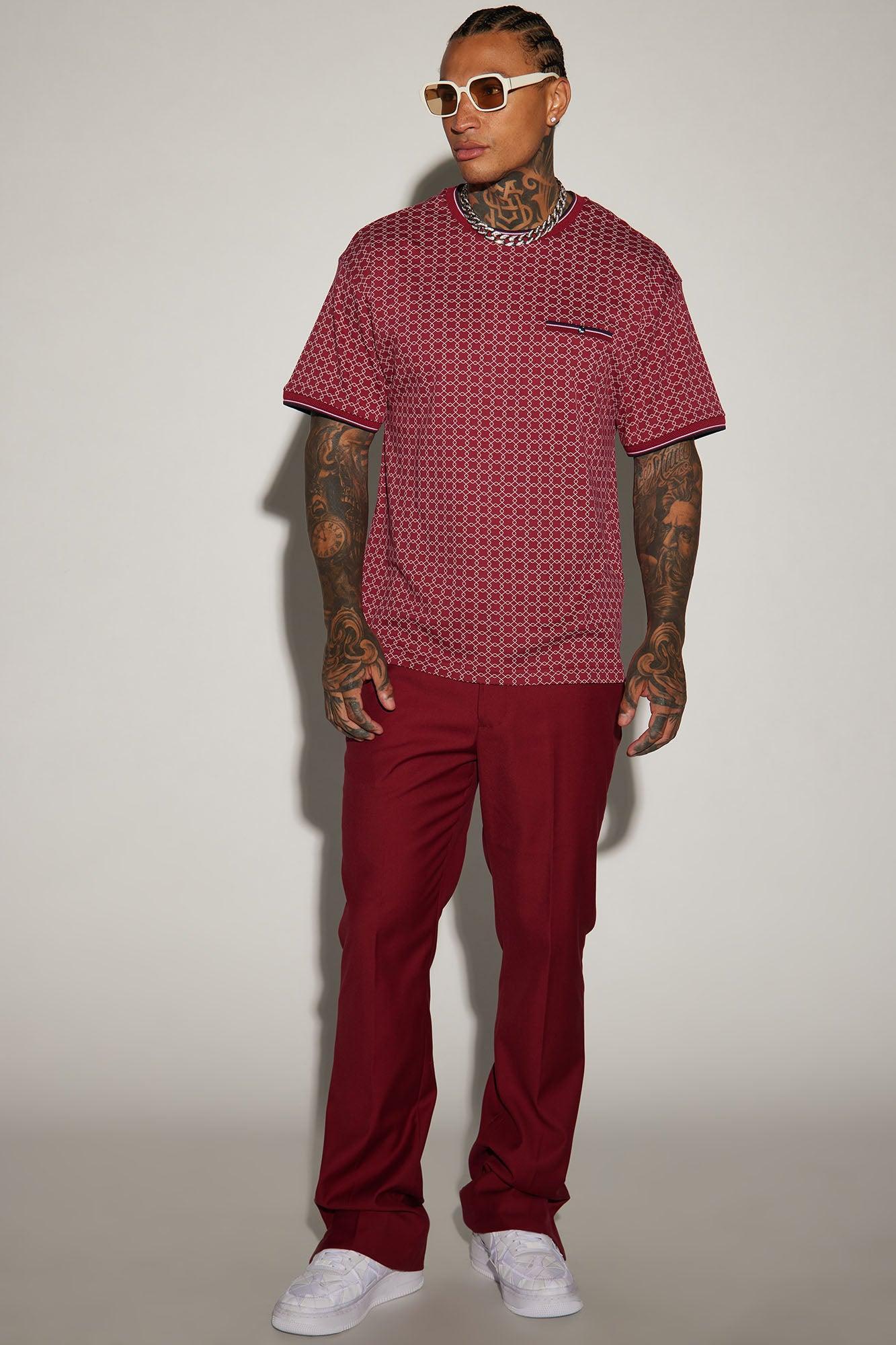 Grindin Short Sleeve Tee - Burgundy Product Image