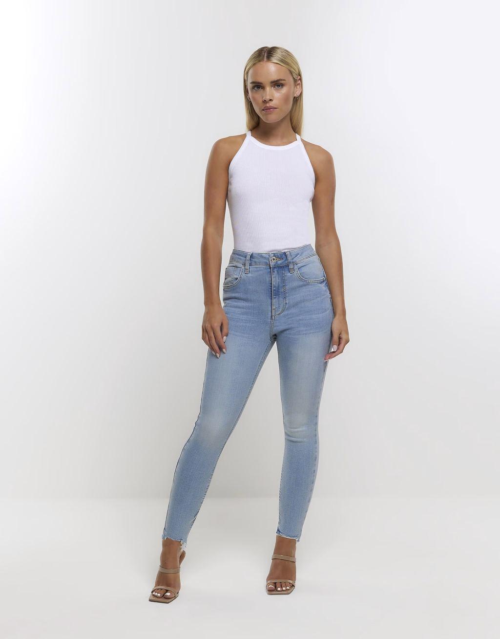 River Island Petite sculpt skinny jeans Product Image