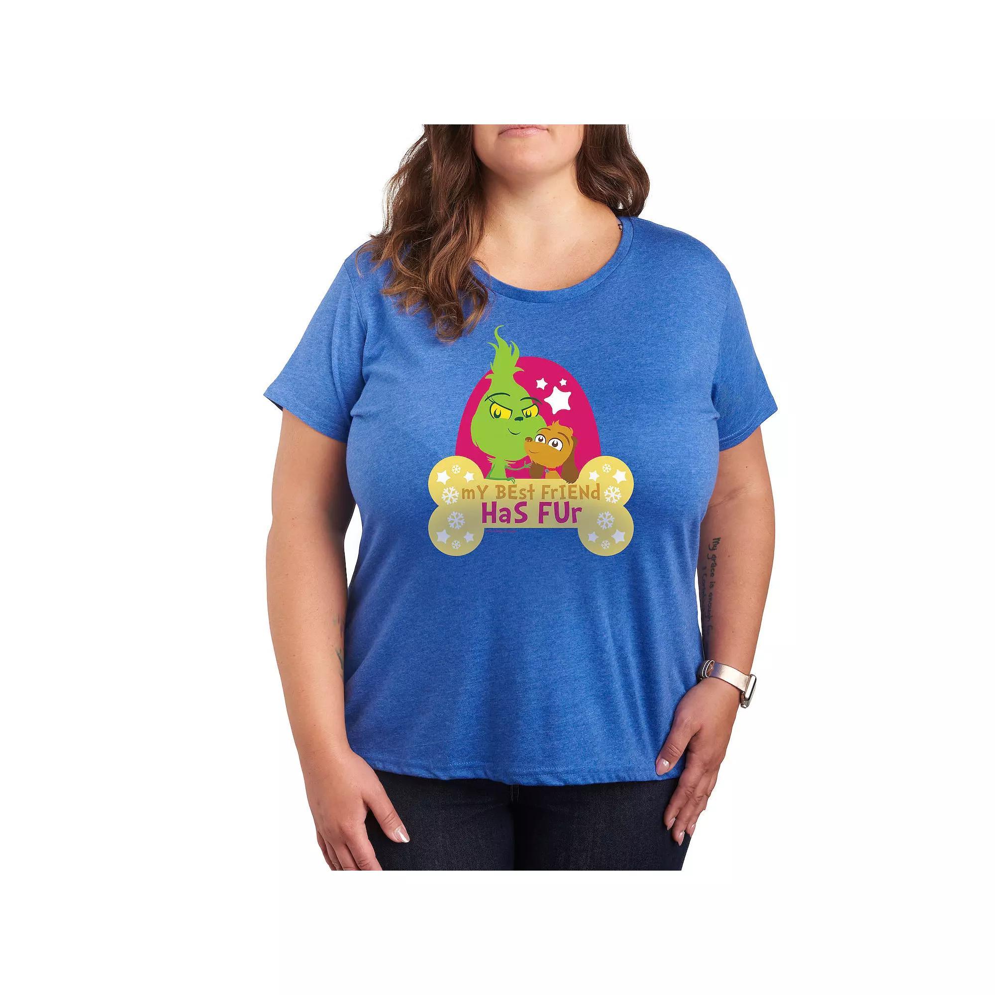 Plus My Little Pony Retro Group Graphic Tee, Women's, Size: 3XL, Grey Blue Product Image