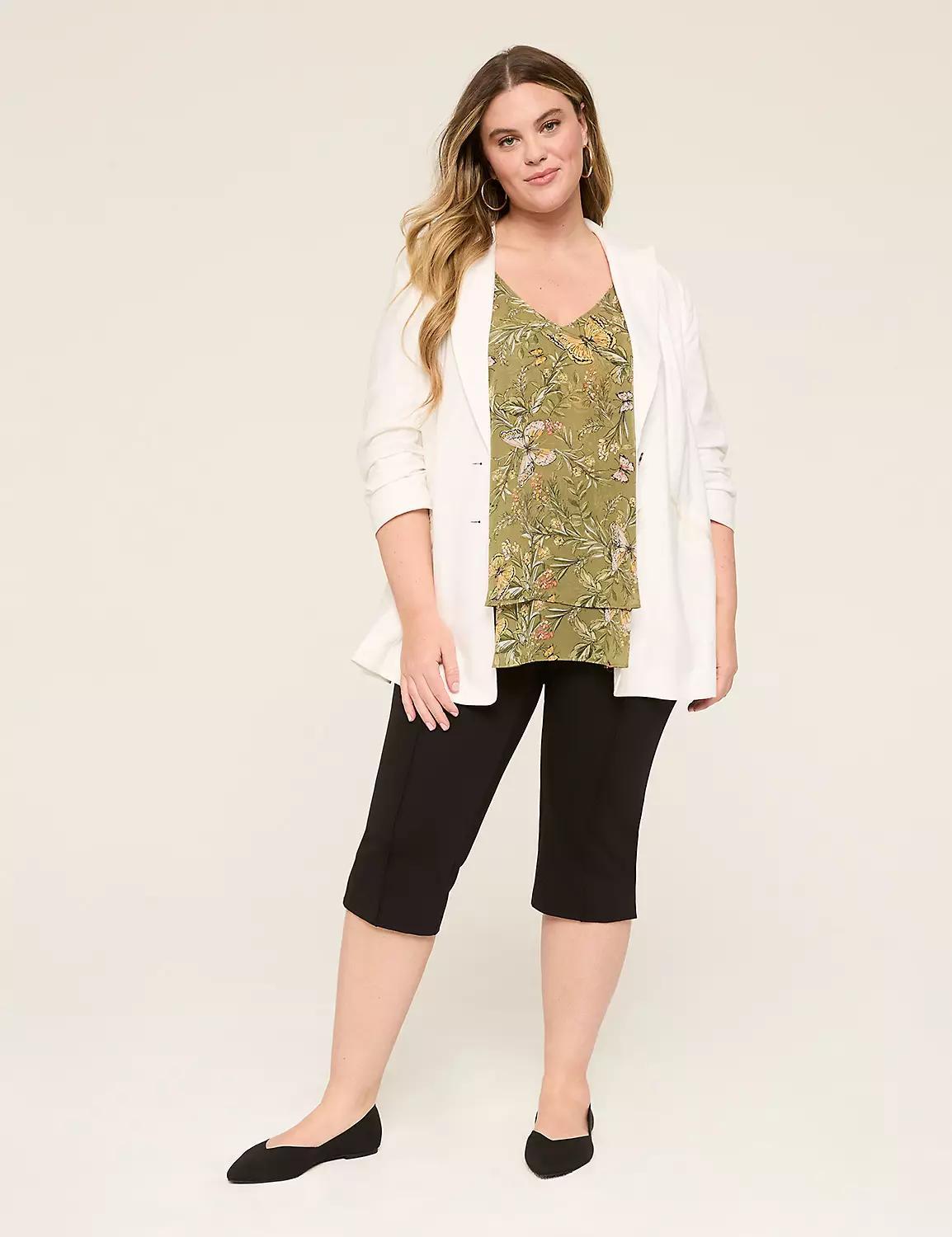 Linen 3/4-Sleeve Jacket Product Image