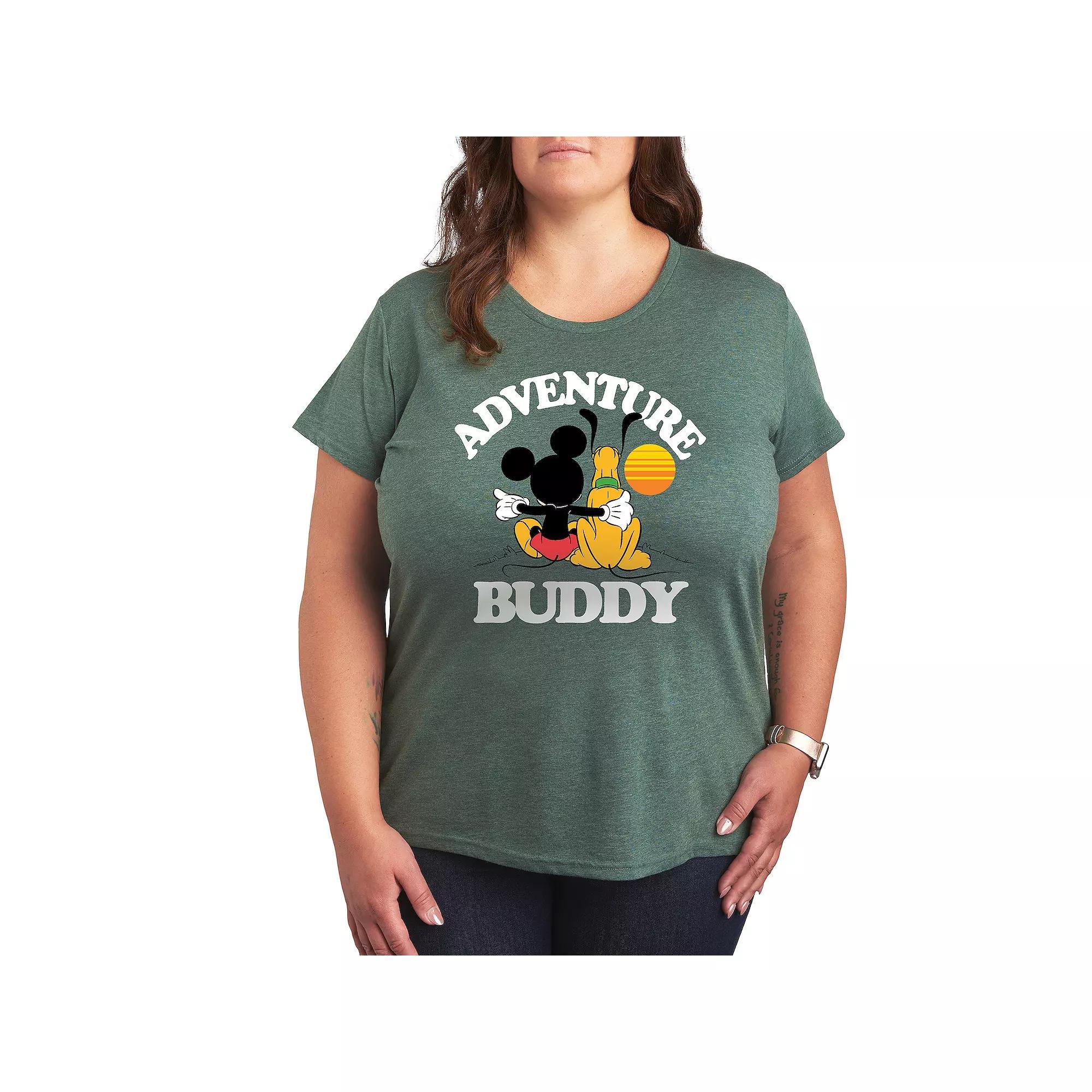 Disney's Mickey Mouse & Pluto Plus Adventure Partner Graphic Tee, Women's,  Product Image