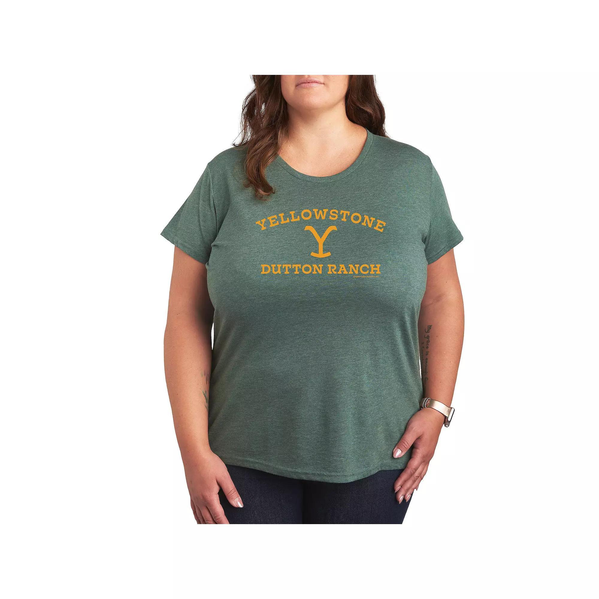 Plus Yellowstone Y Dutton Ranch Logo Graphic Tee, Women's,  Product Image