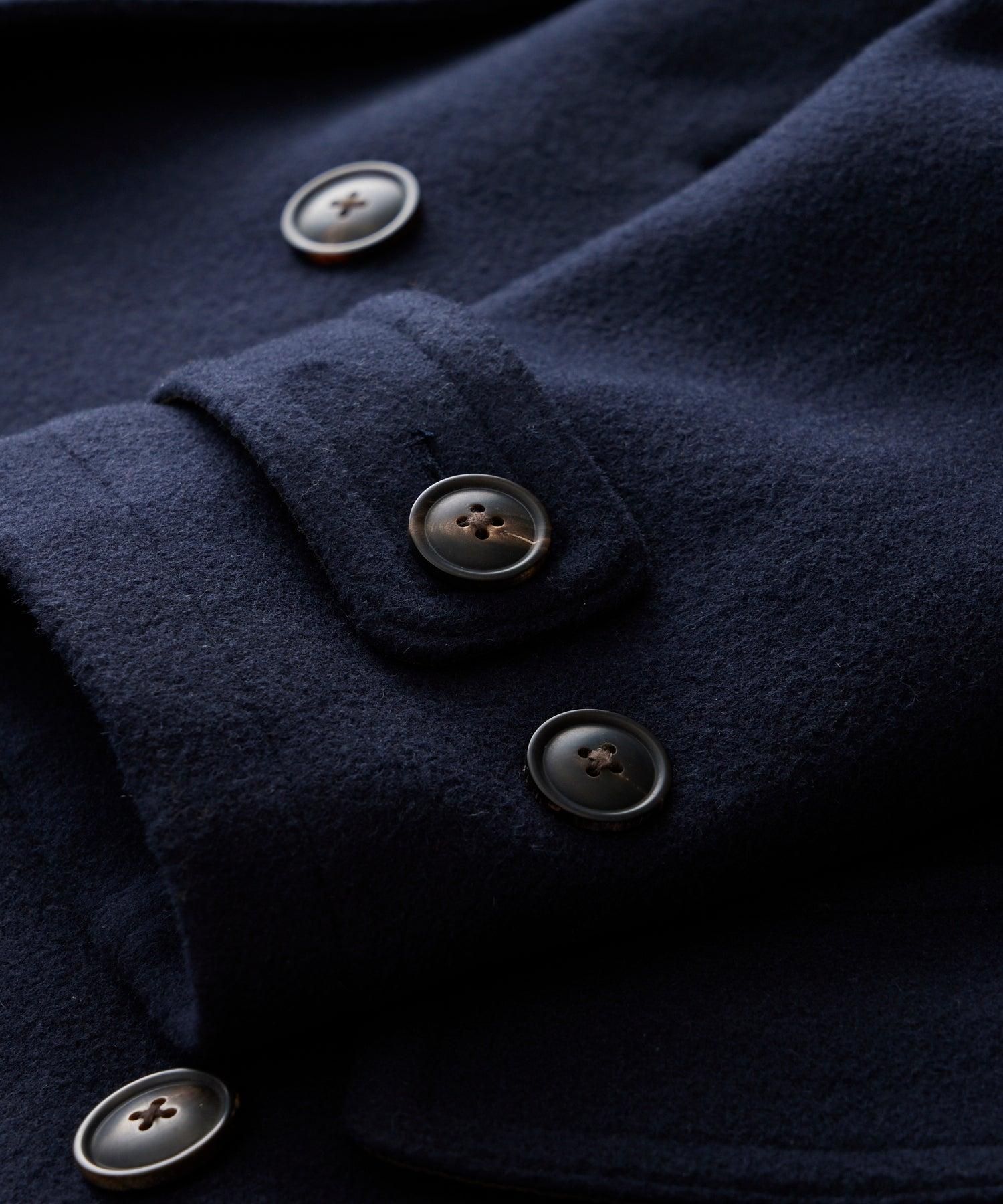 Wool Alpaca Peacoat in Navy Product Image