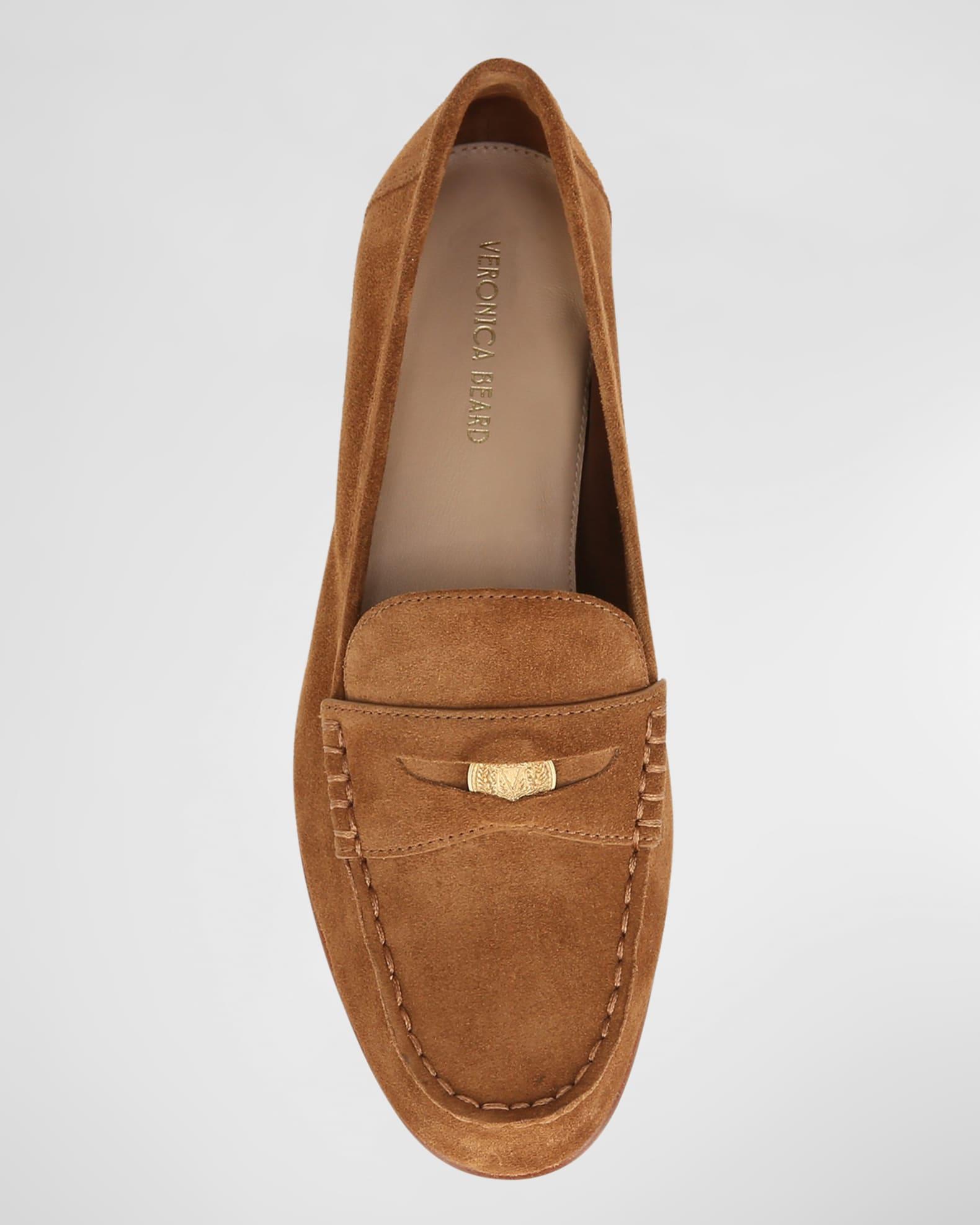 Suede Coin Penny Loafers Product Image