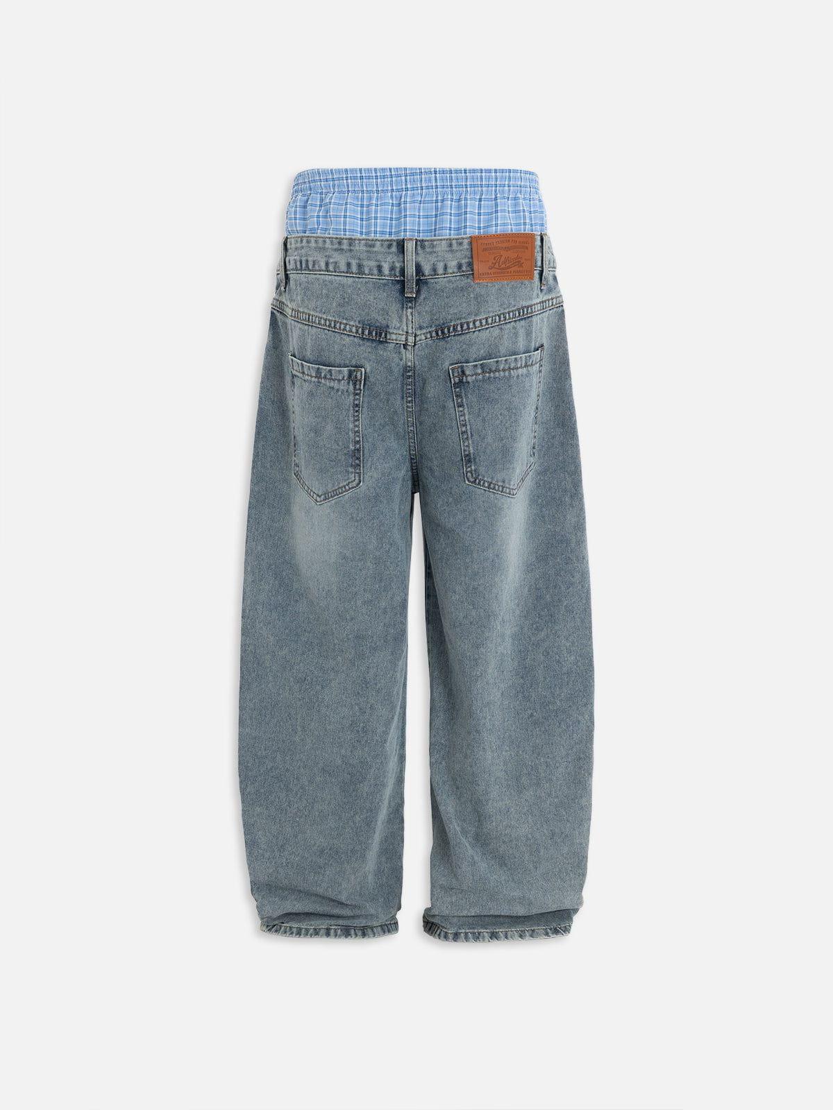 Aelfric Eden Double Waist  Baggy Jeans Product Image