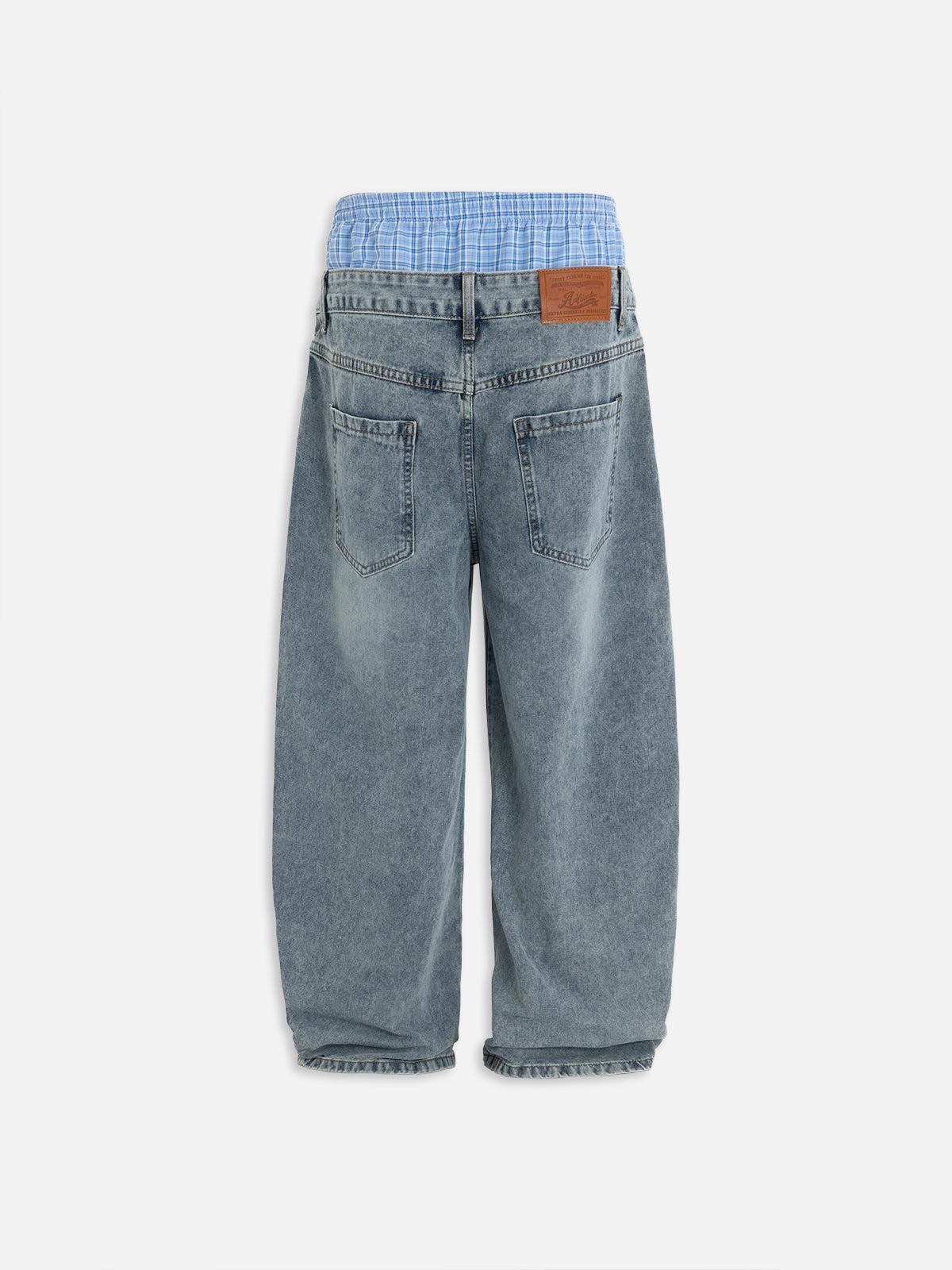 Aelfric Eden Double Waist  Baggy Jeans Product Image