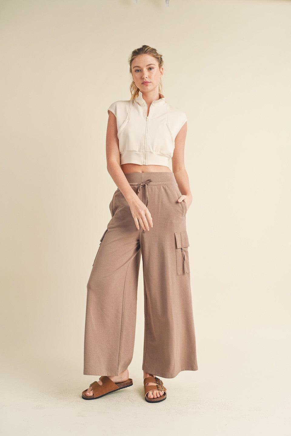 Wide Leg Cargo Pants Product Image