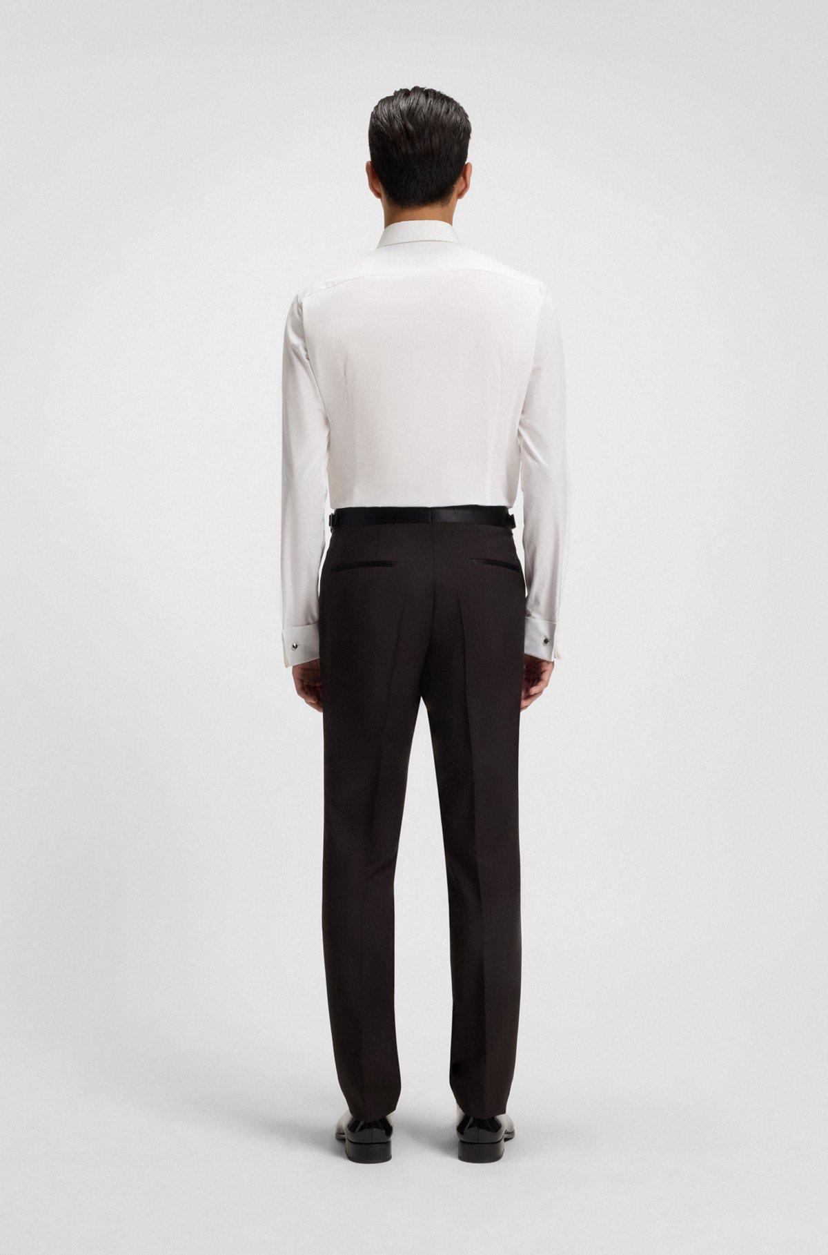 Slim-fit shirt in Italian-made cotton poplin Product Image